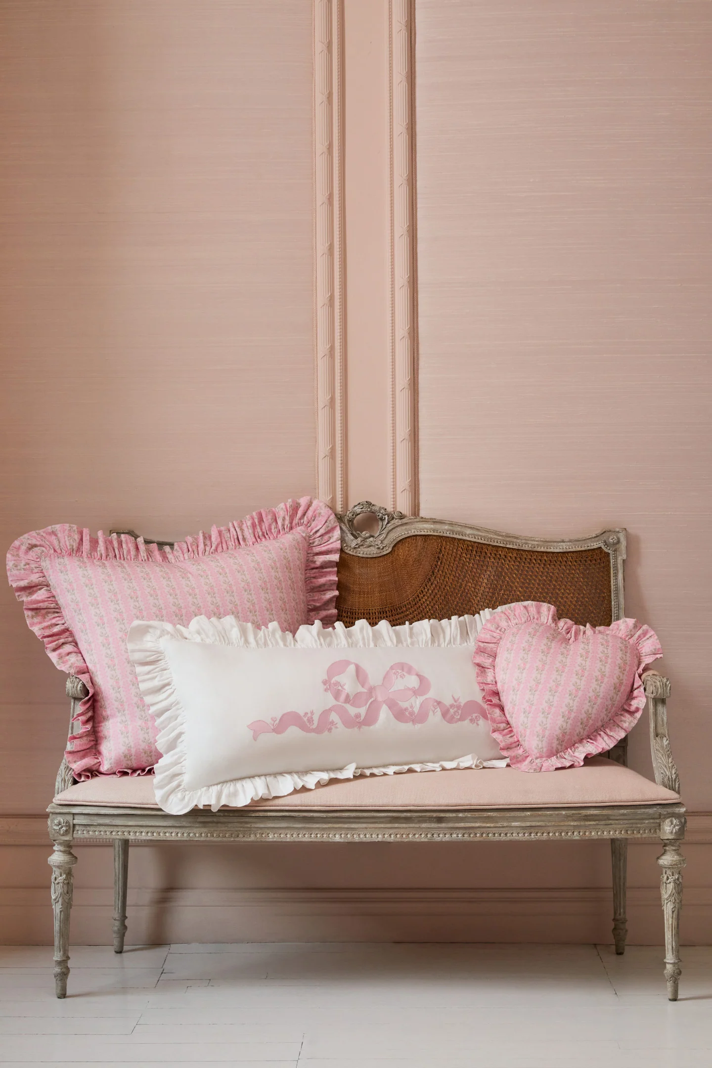 Forever In Love Ruffled Lumbar Pillow - Image 2