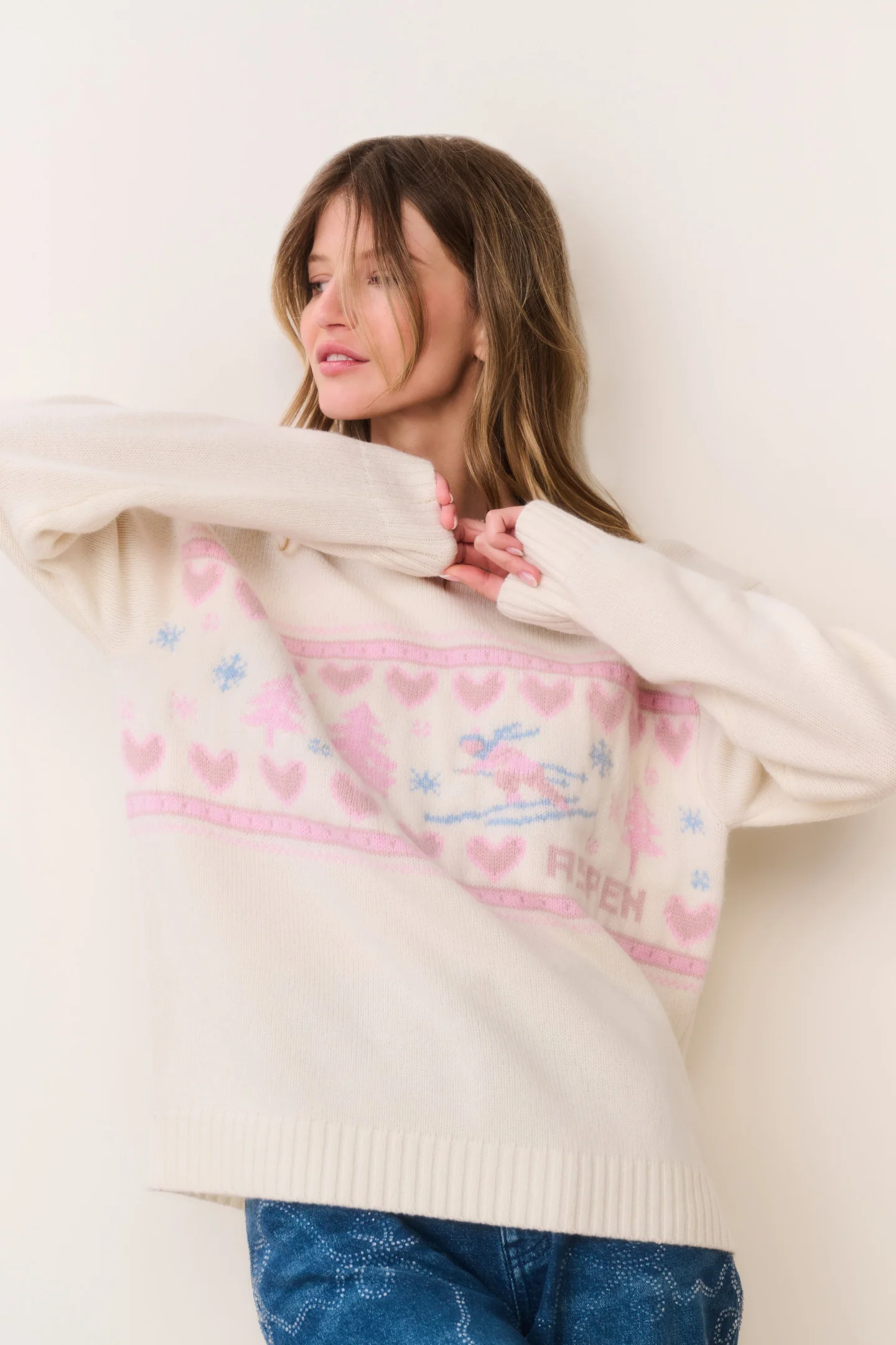 Francie Wool Jacquard Pullover - Image 2