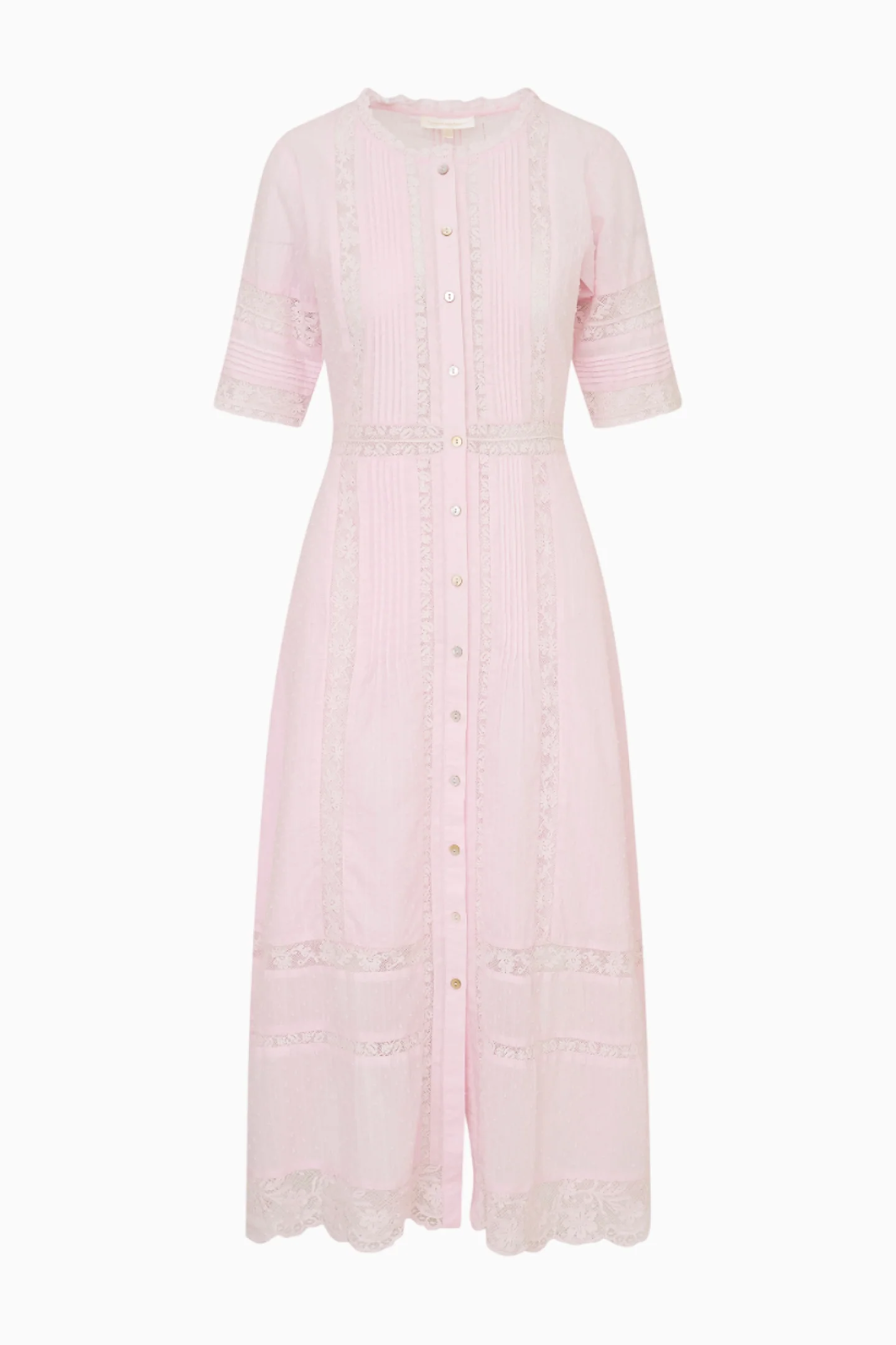 Francilla Cotton Midi Dress - BALLERINA PINK - Image 6