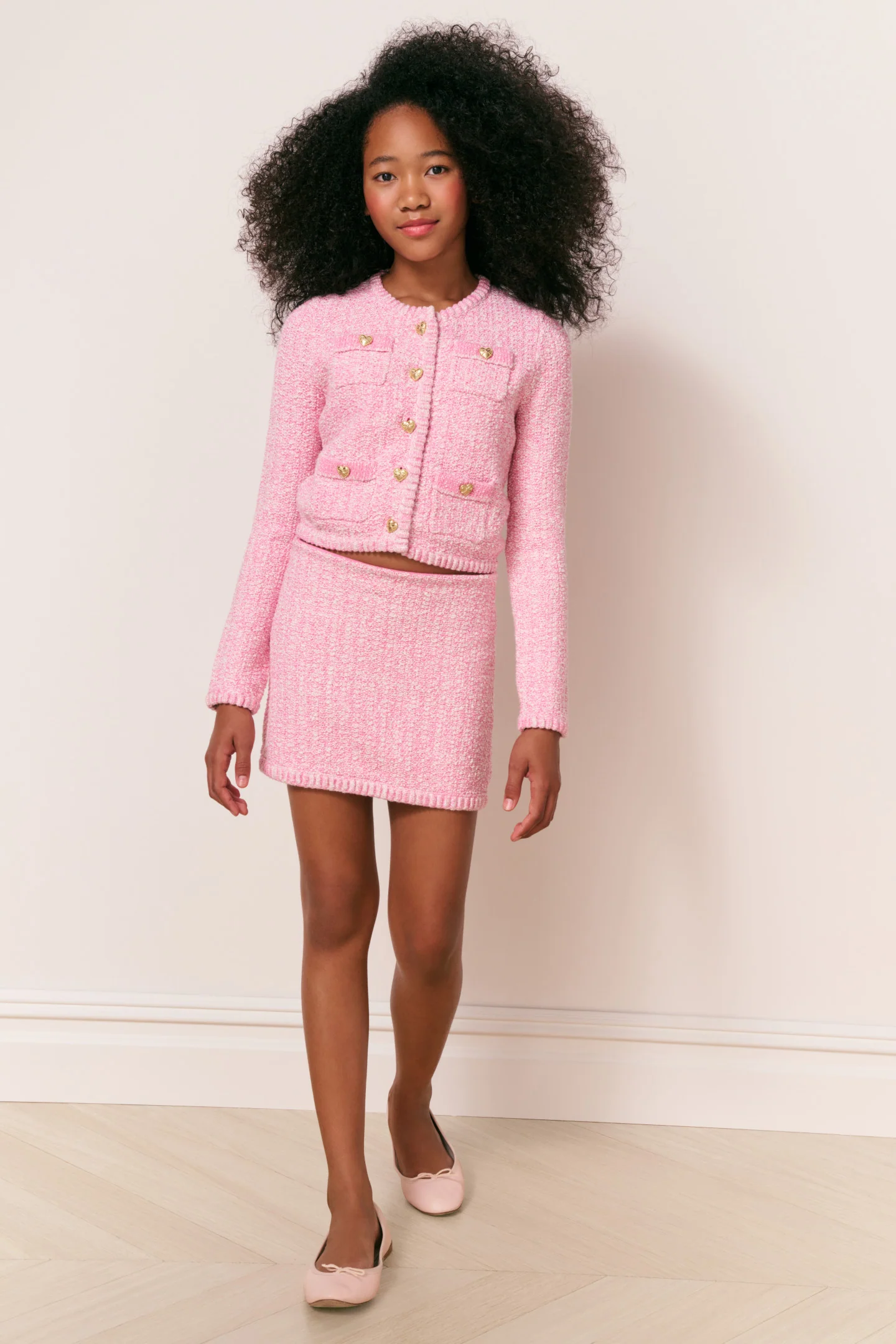 Girls Freydis Cotton Knit Cardigan - Image 2