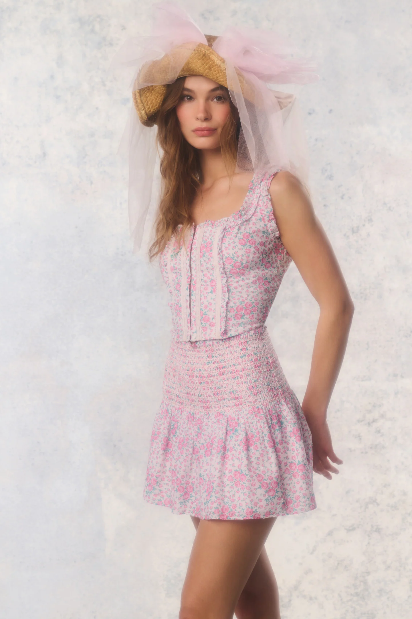 Re-Edition Georgie Floral Cotton Bustier - Image 3