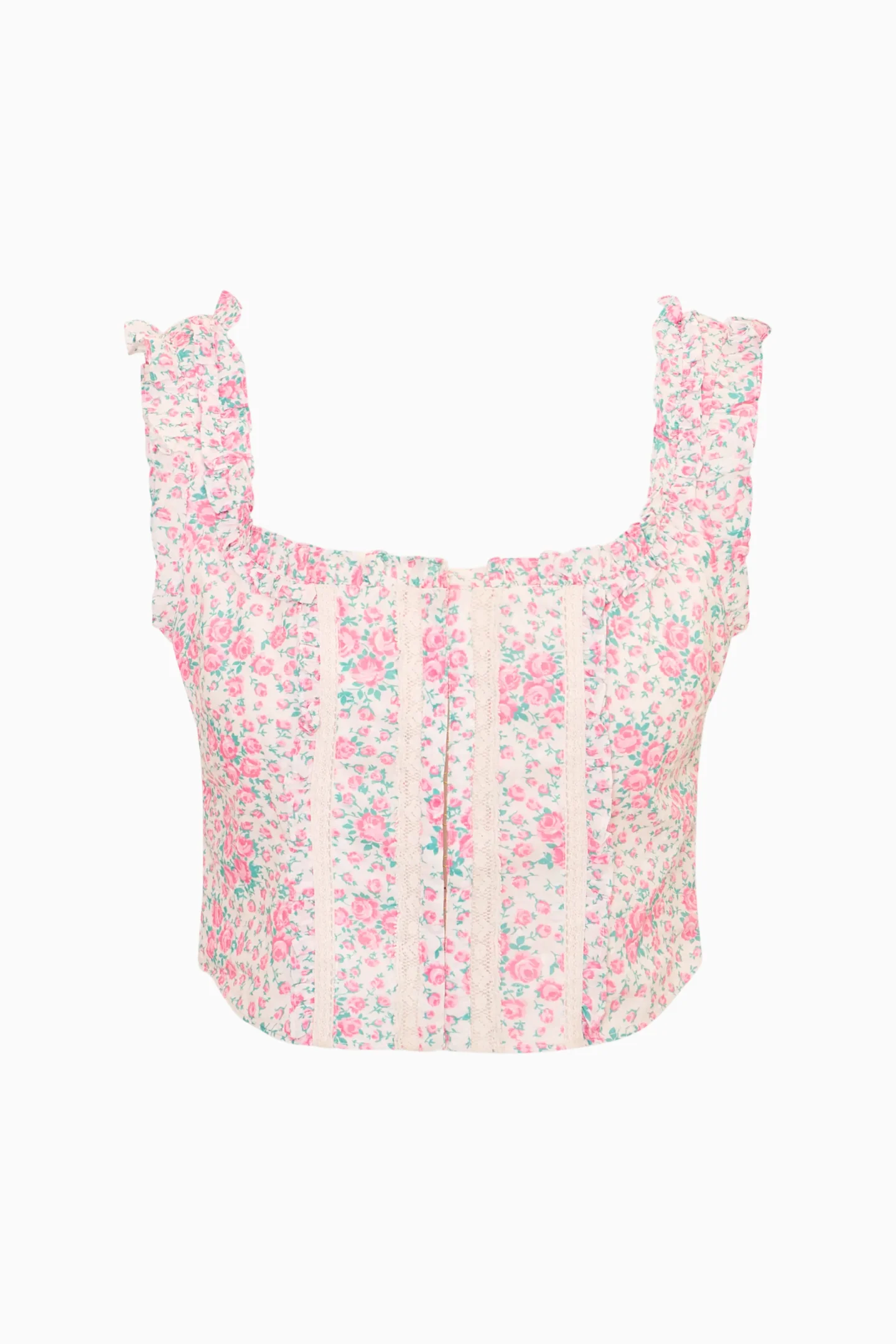 Re-Edition Georgie Floral Cotton Bustier - Image 5