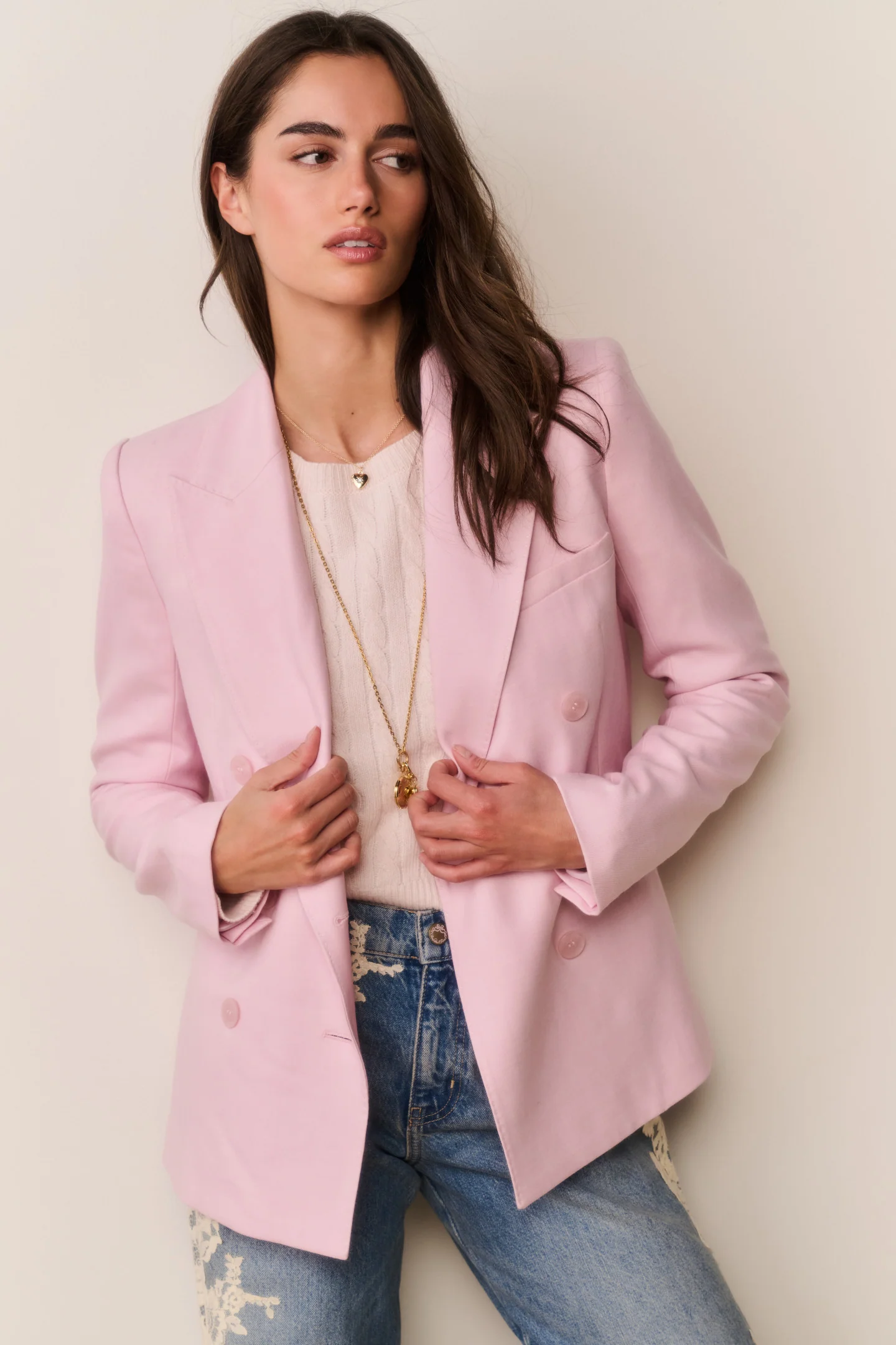 Gillian Linen-Cotton Bow Blazer - Image 2