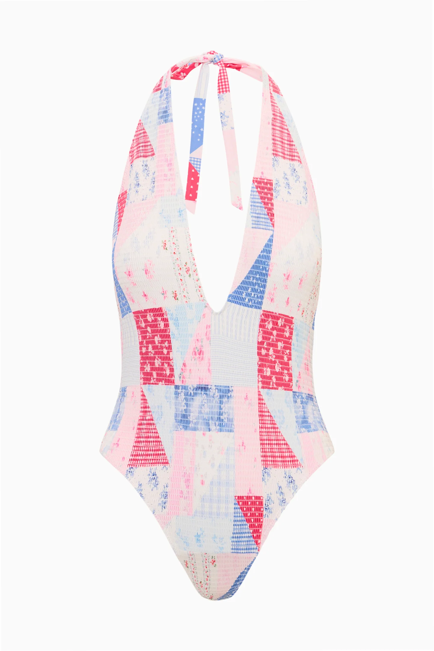 Glenna Patchwork One-Piece Swimsuit - Image 6