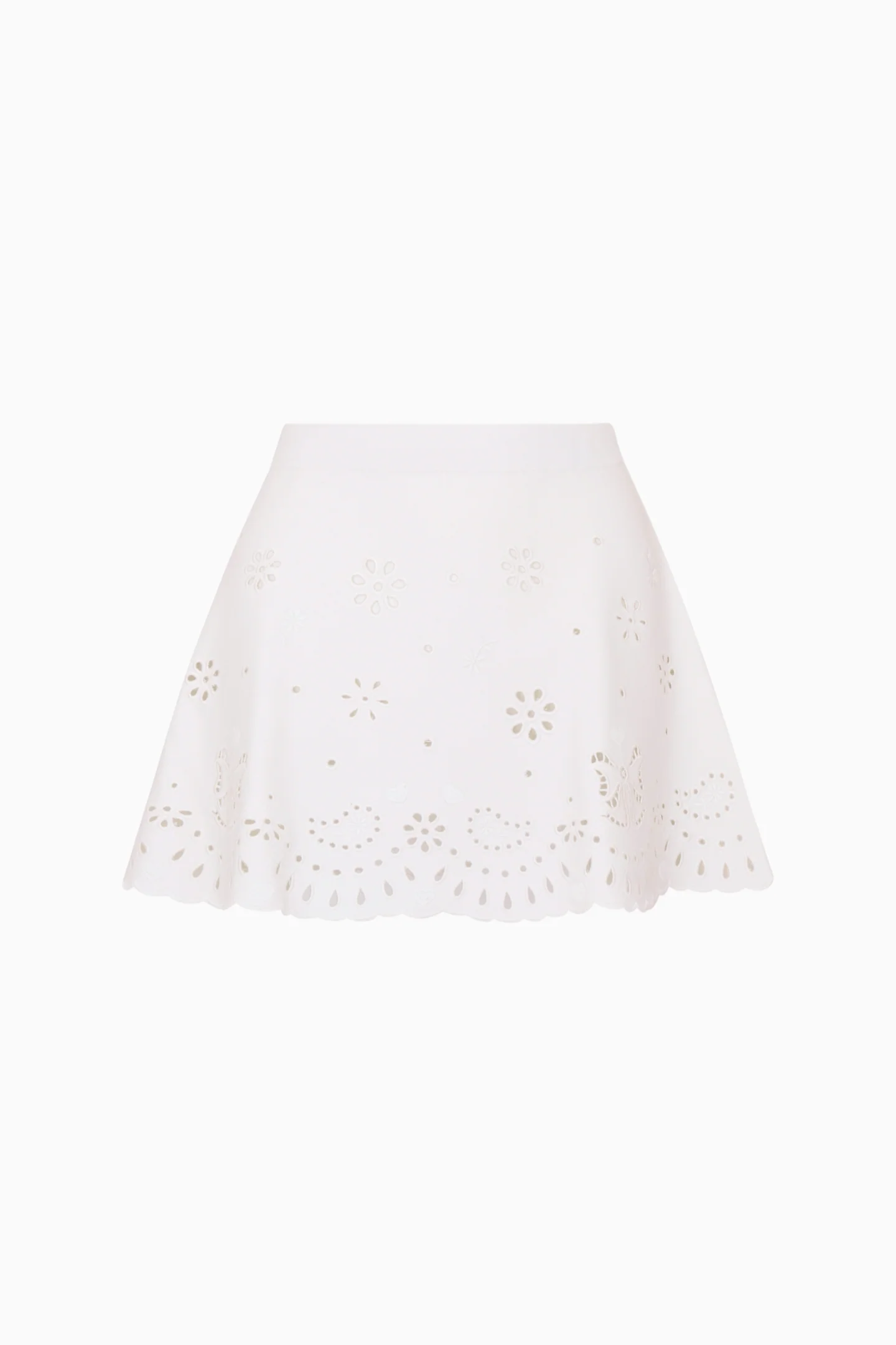 Glindy Knit Bandana Eyelet Mini Skirt - Image 7