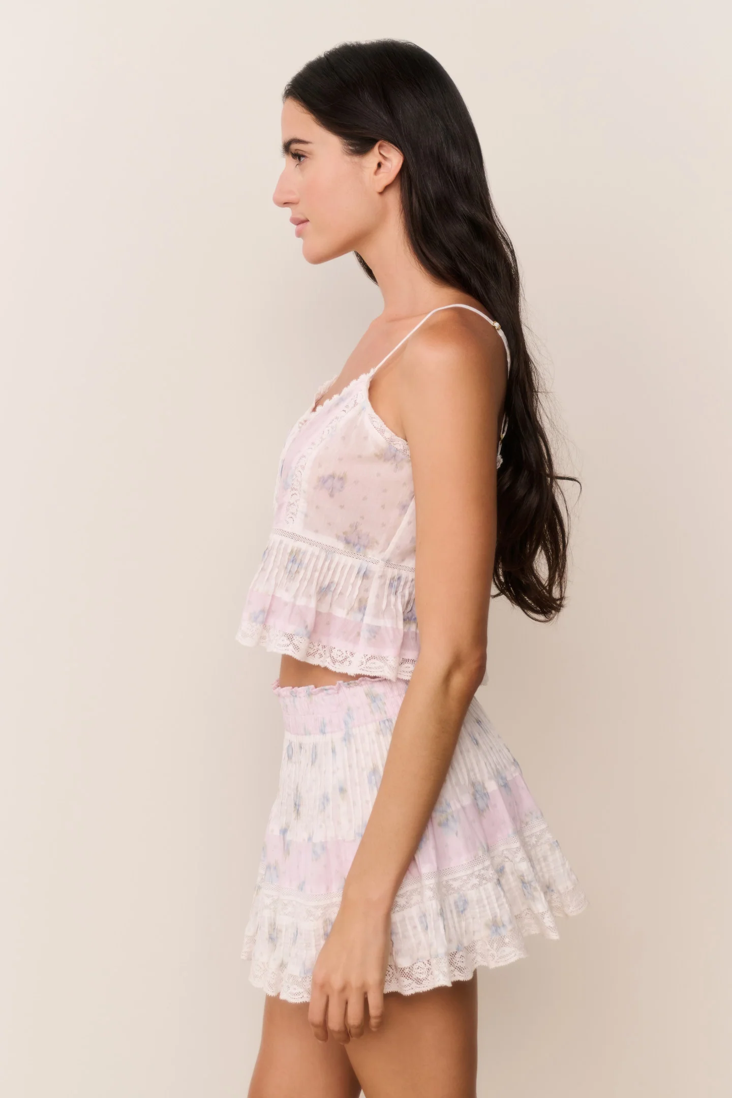 Gloriana Cotton Mixed Print Mini Skirt - Image 4