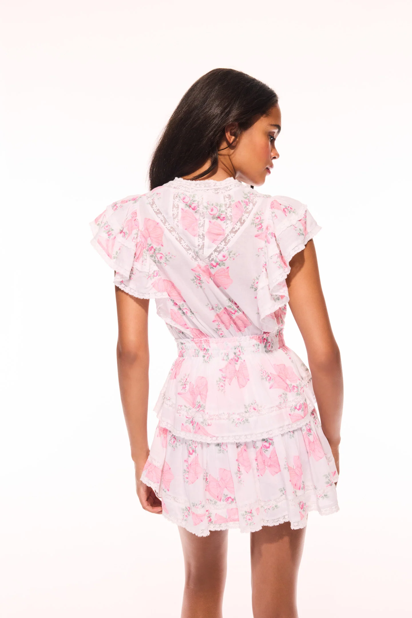 Gwen Summer Heirloom Print Mini Dress - Image 4