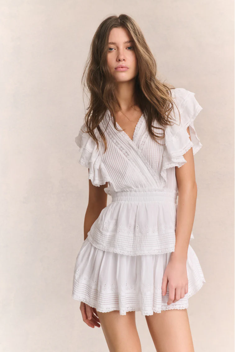 Gwen Mini Dress - WHITE - Image 4