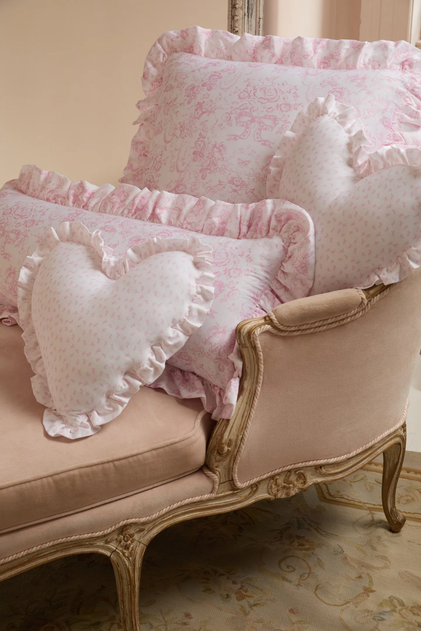 Heart Shape Ruffle Pillow - Image 3