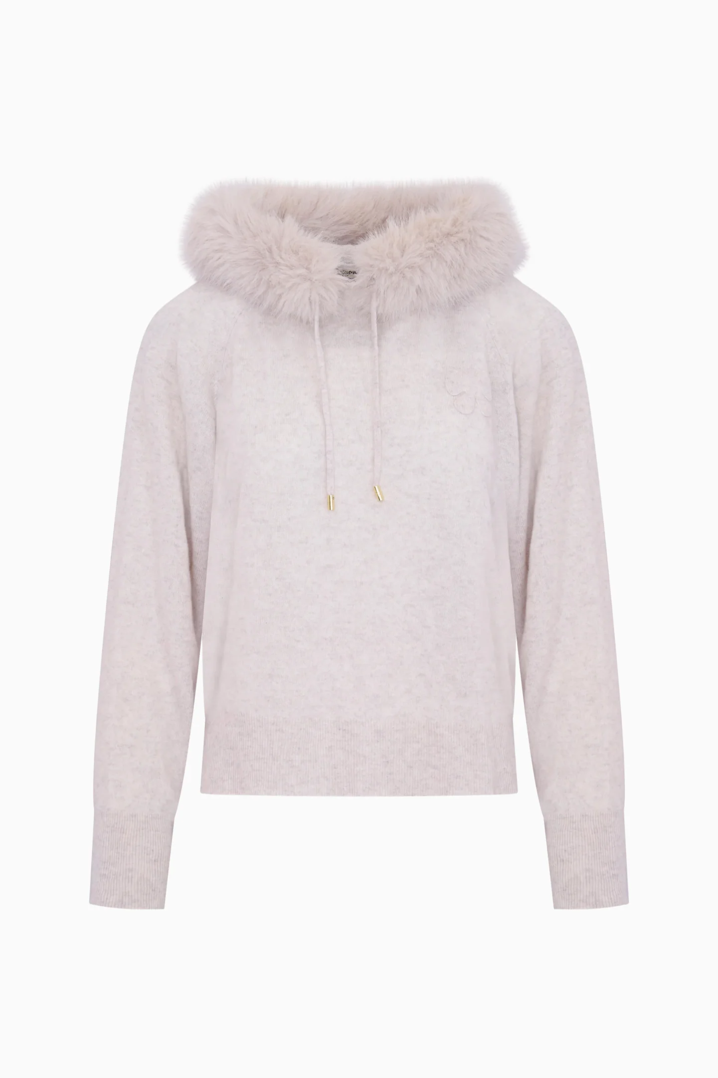 LoveShackFancy x MAX&MOI Wool-Cashmere Faux Fur Hoodie - Image 4