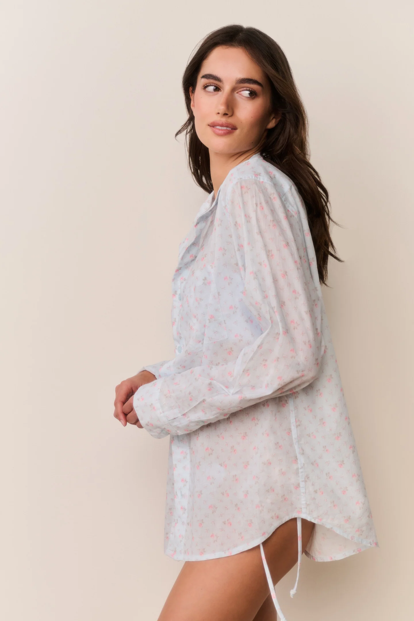 Hudley Floral Cotton Unisex Shirt - Image 6