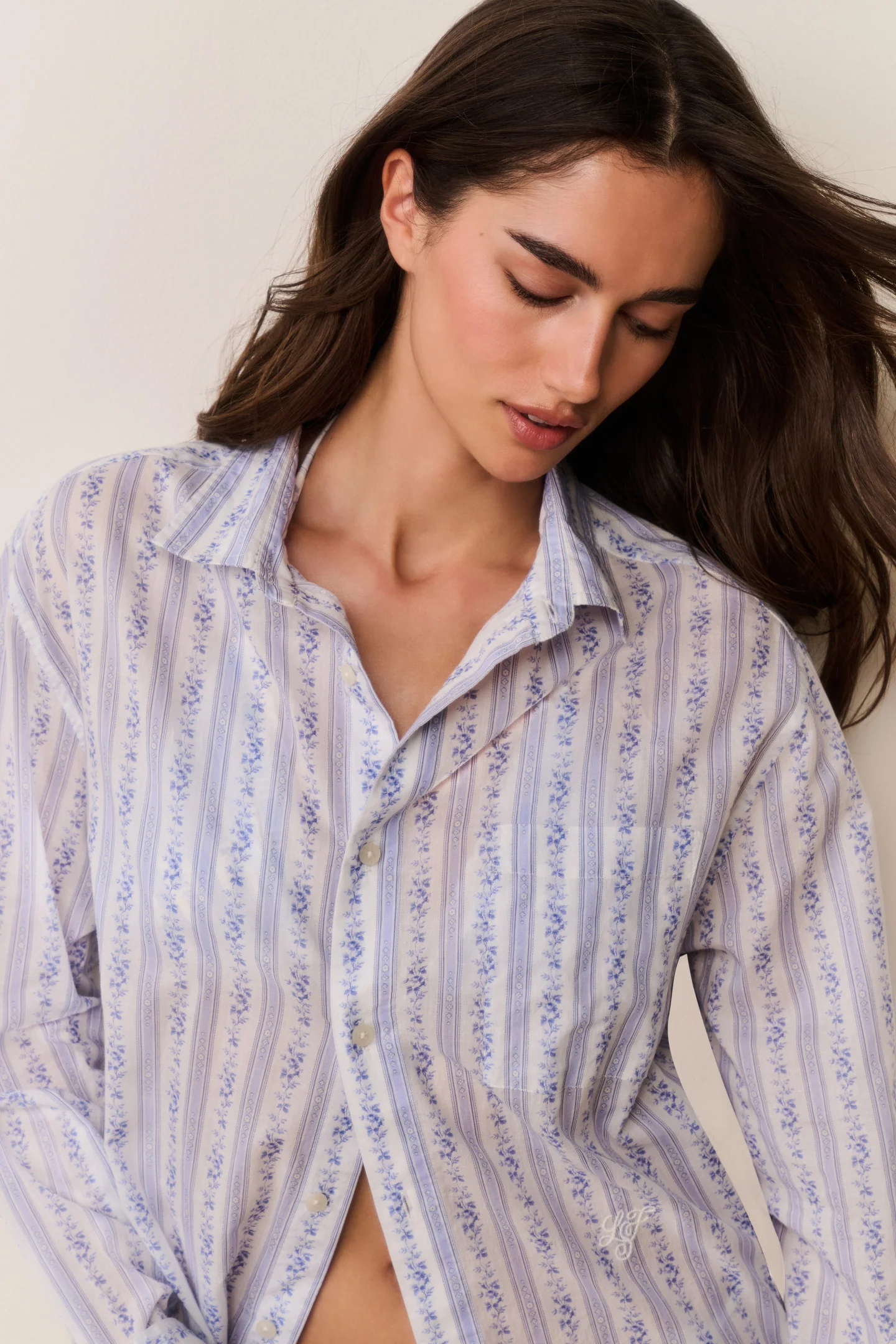 Hudley Floral Cotton Unisex Shirt - Image 12