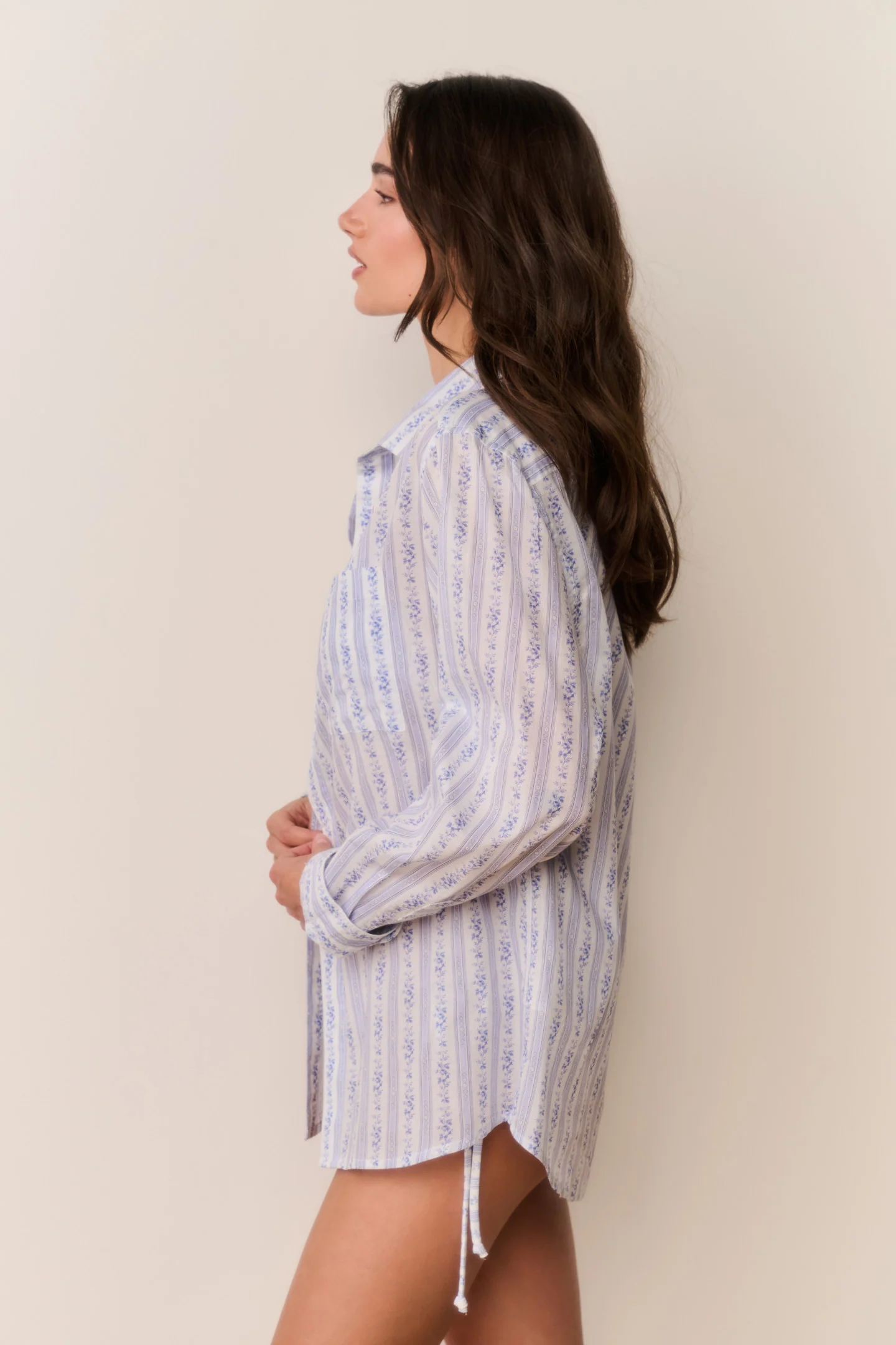 Hudley Floral Cotton Unisex Shirt - Image 14
