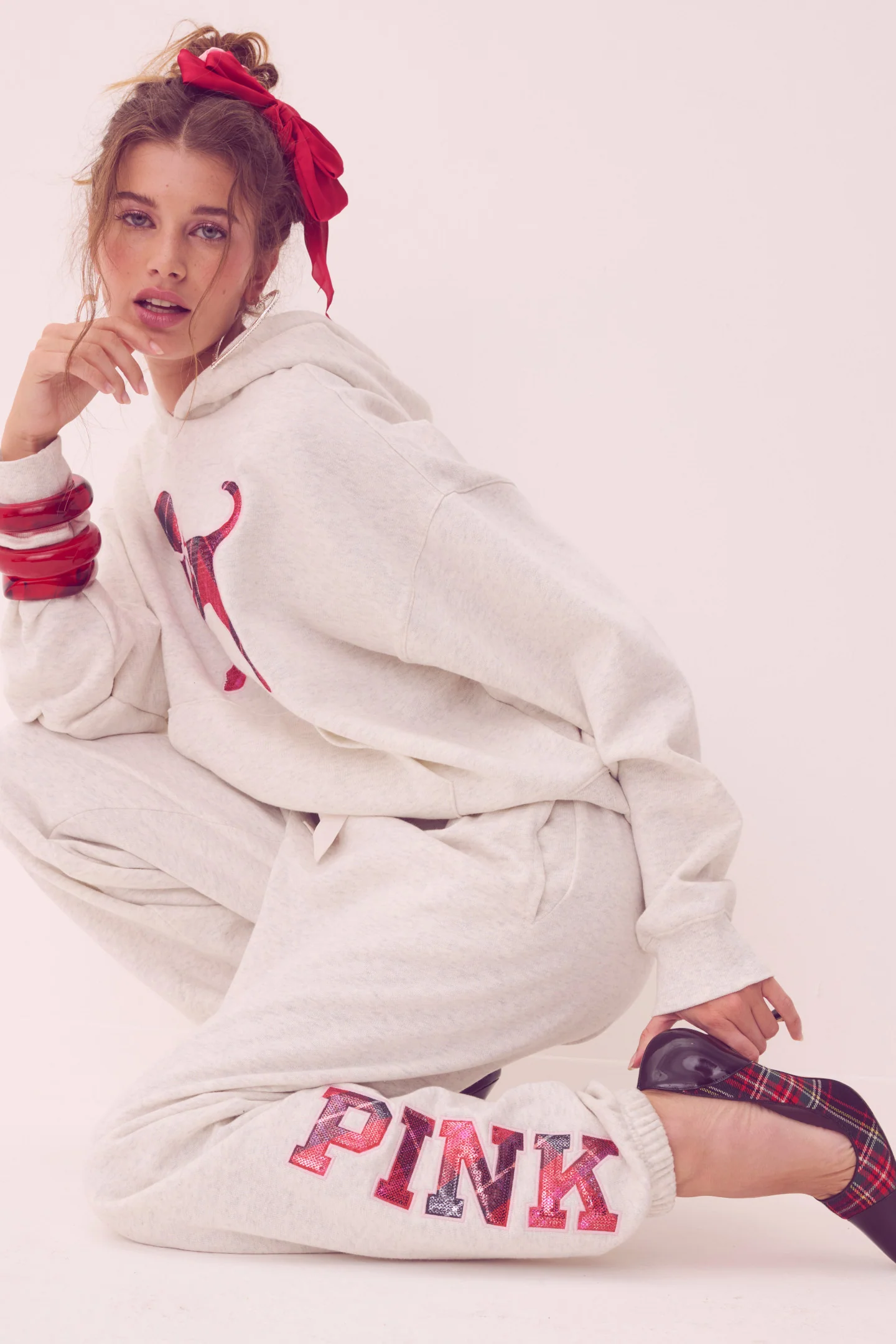 PINK x LoveShackFancy Ivy Fleece Jogger - Image 7