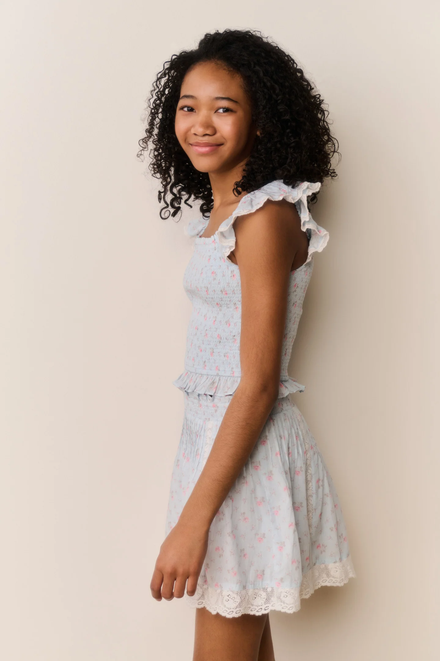 Tween Jeanna Floral Cotton Top - Image 3