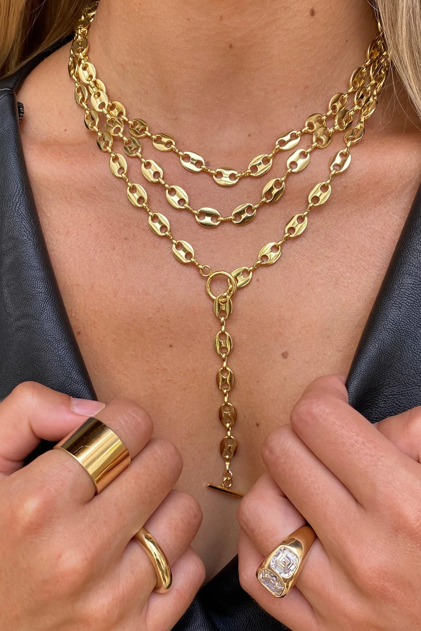 Jennifer Miller Anchor Chain Necklace - Image 2