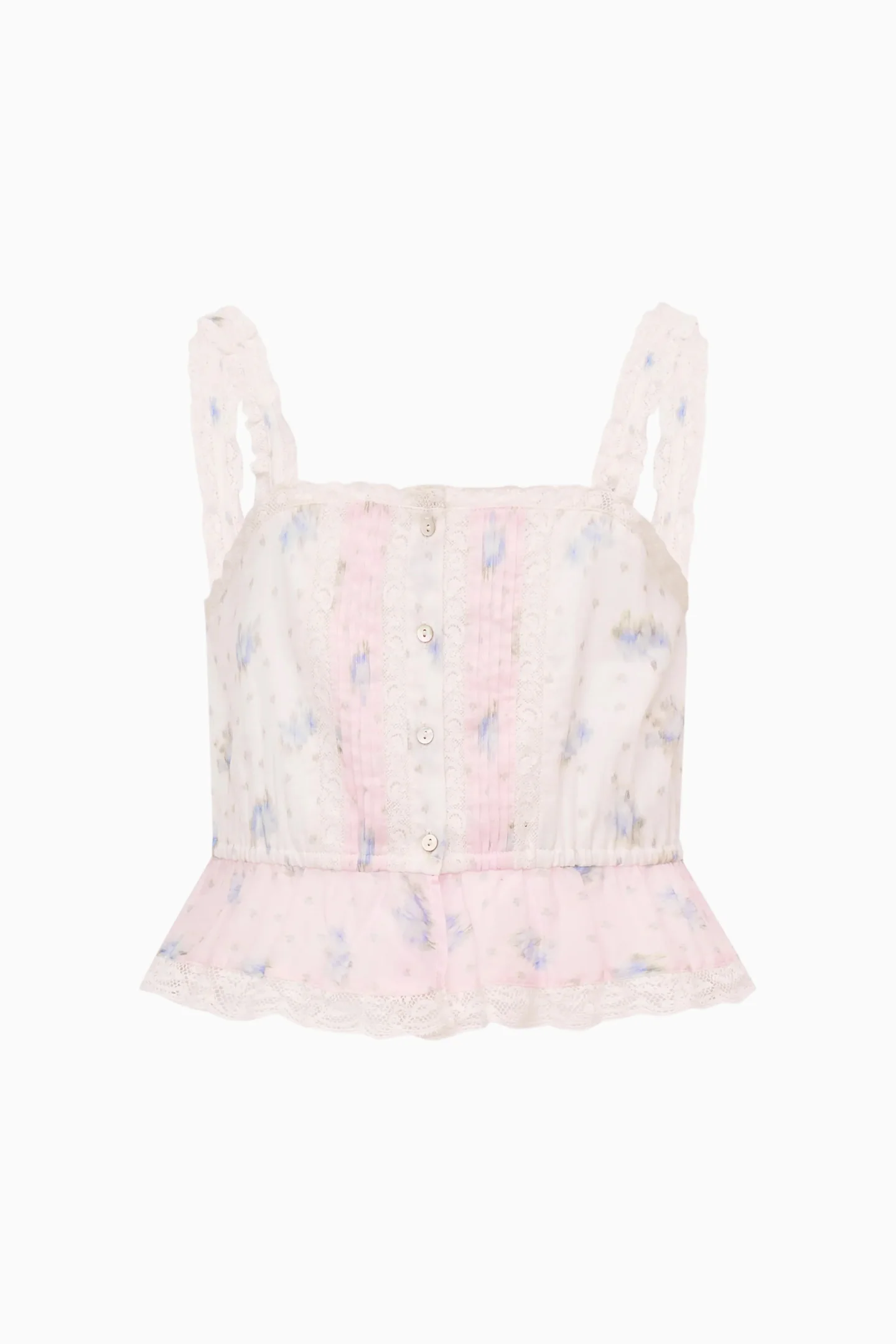 Tween Jessamine Mixed Print Top - Image 5