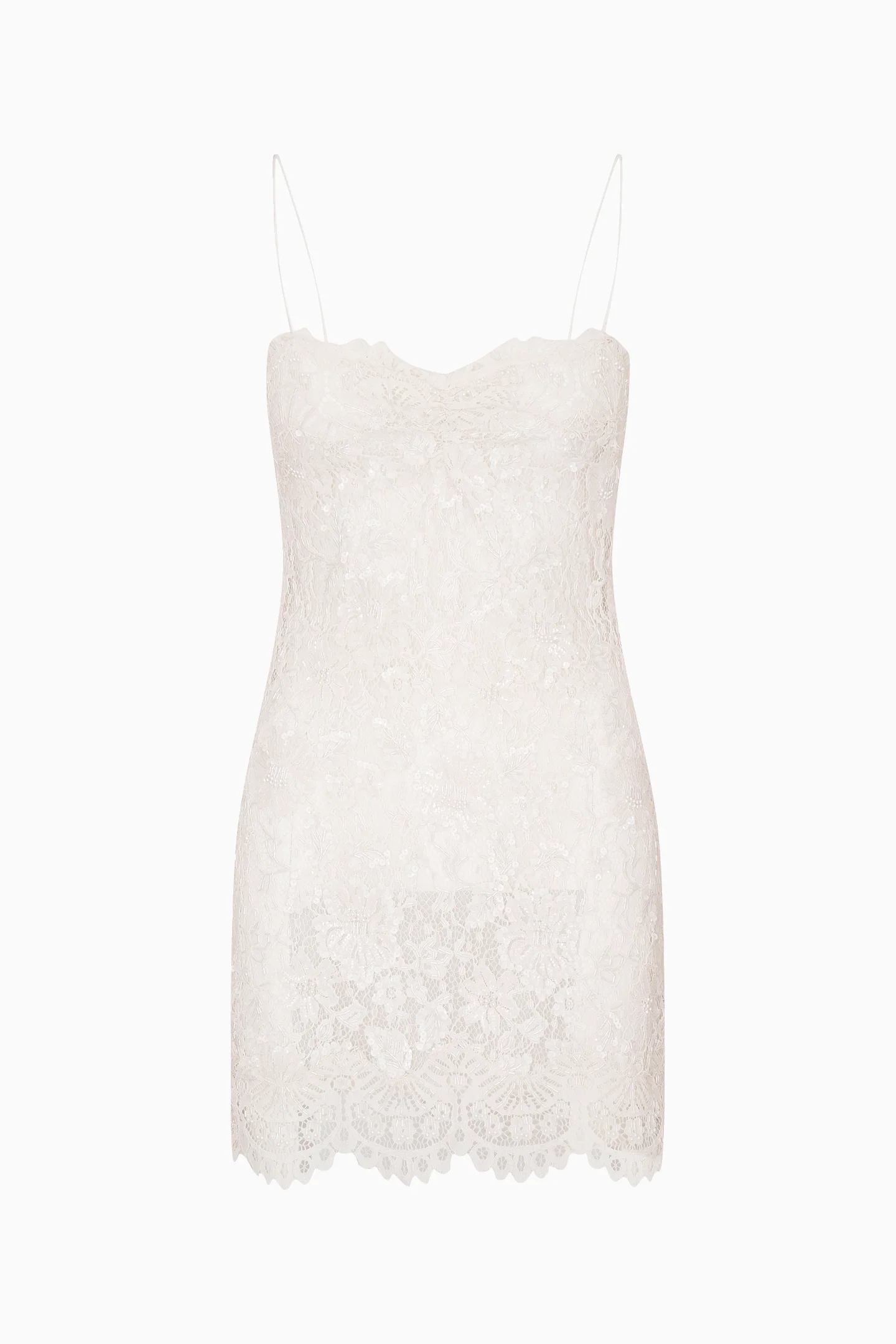 Jetta Sequin Lace Mini Dress - Image 7