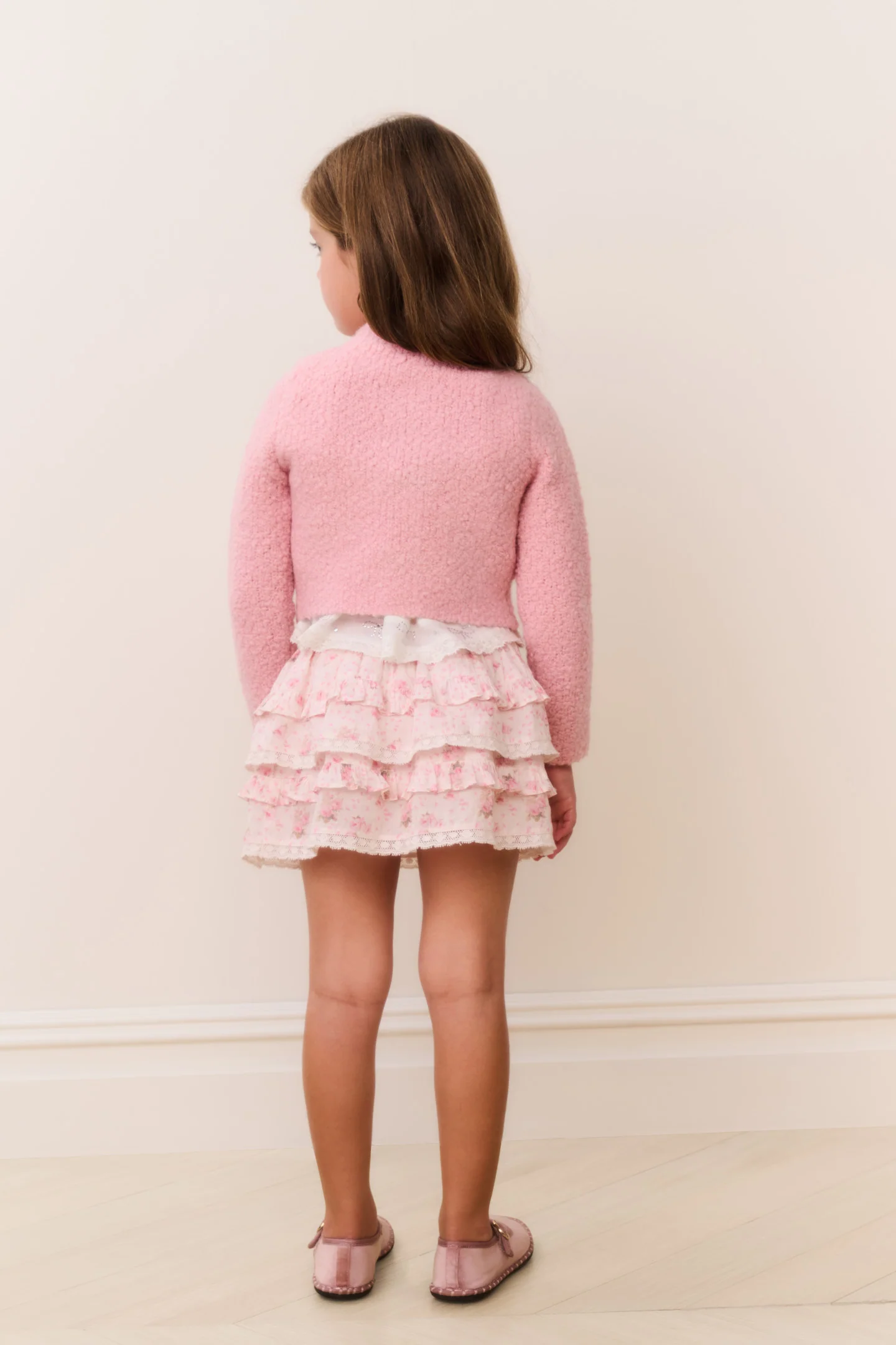 Little Girls Journelle Embellished Cardigan - Image 4