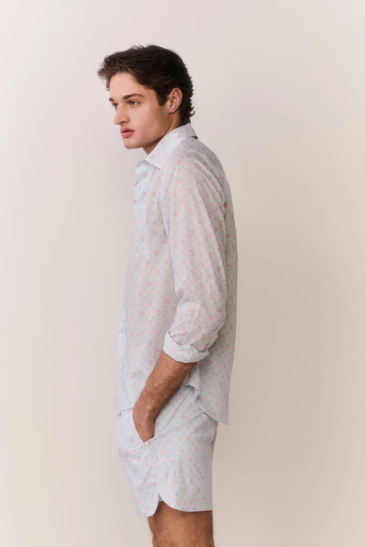 MR FANCY Kai Blue Floral Swim Shorts - Image 3