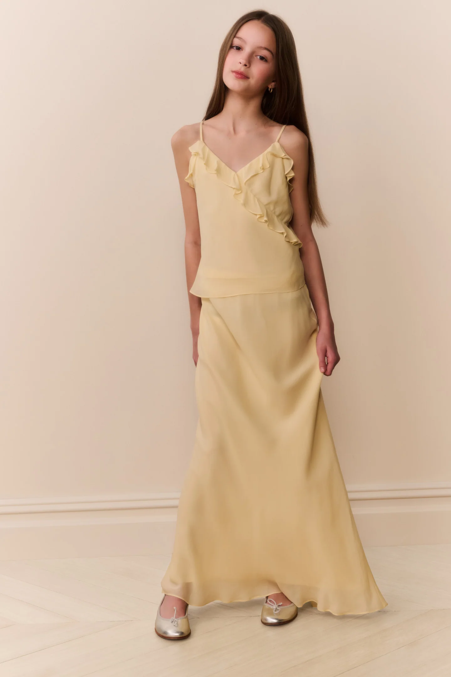 Tween Kalea Chiffon Ruffle Top - Image 2
