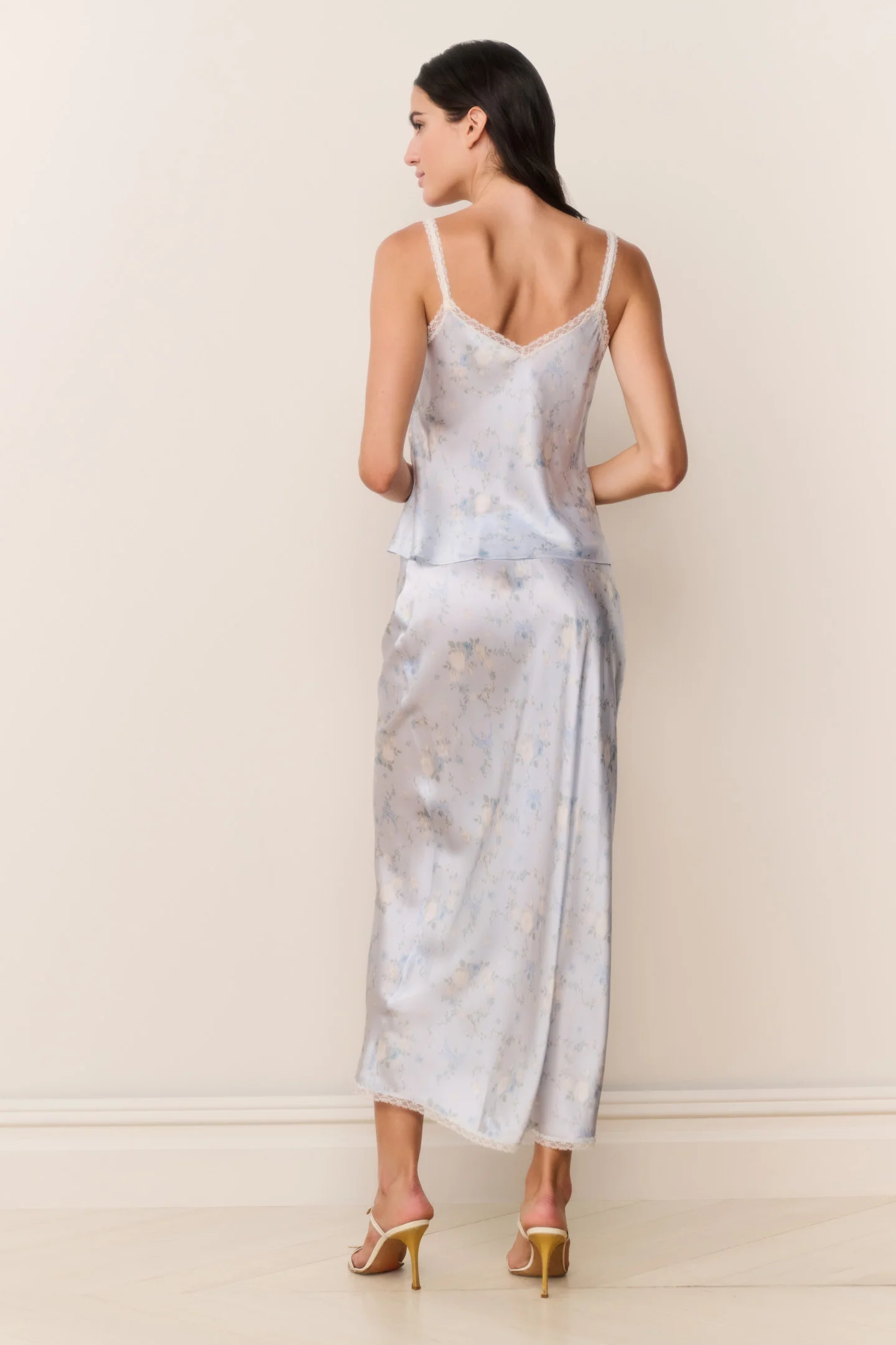 Kalo Silk-Blend Floral Maxi Skirt - Image 4