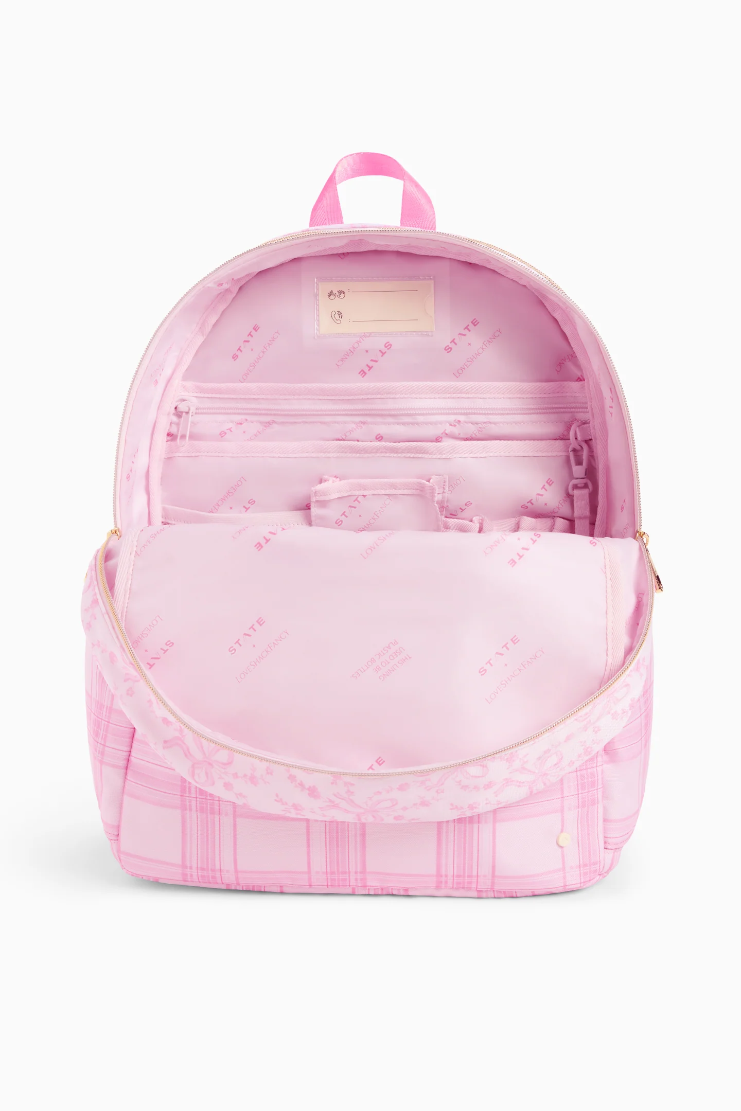 STATE x LoveShackFancy Mixed Print Kane Double Pocket Backpack - Image 4