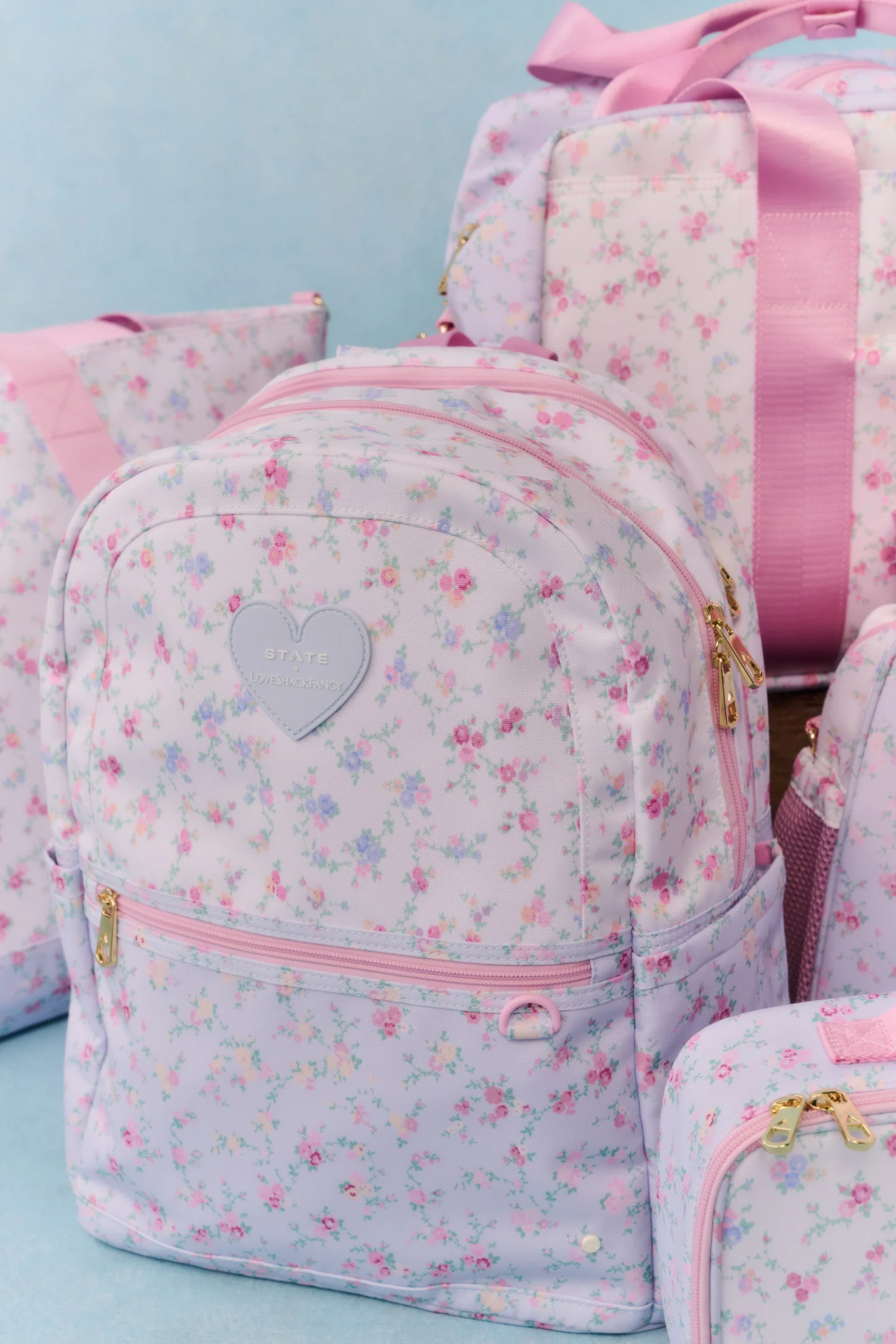 STATE x LoveShackFancy Floral Kane Double Pocket Backpack - Image 7