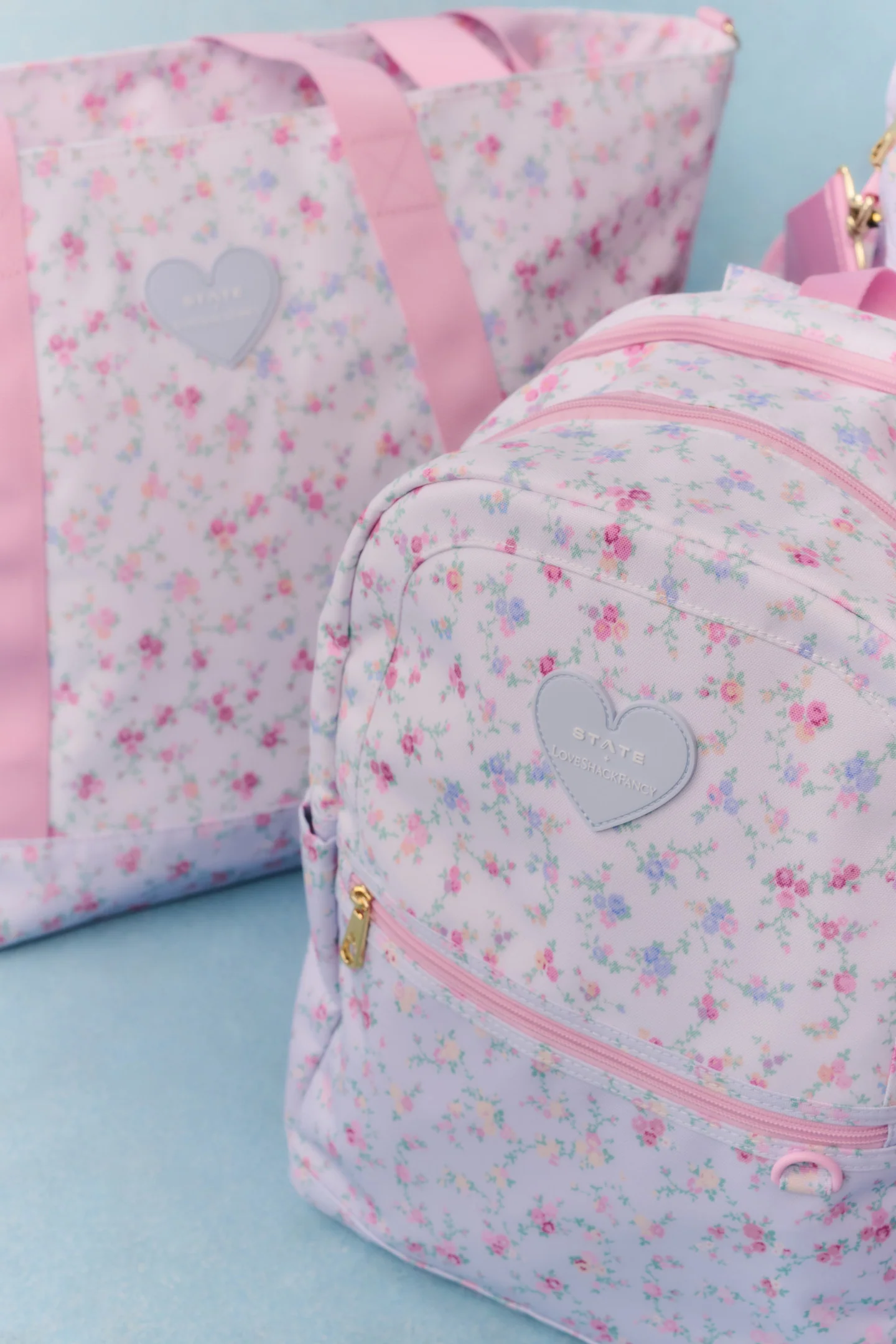STATE x LoveShackFancy Floral Kane Double Pocket Backpack - Image 8