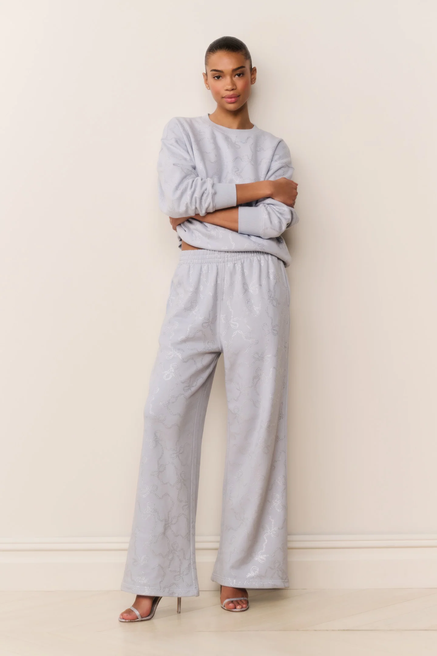 Karabeth Bow Embellished Fleece Pullover - Image 3