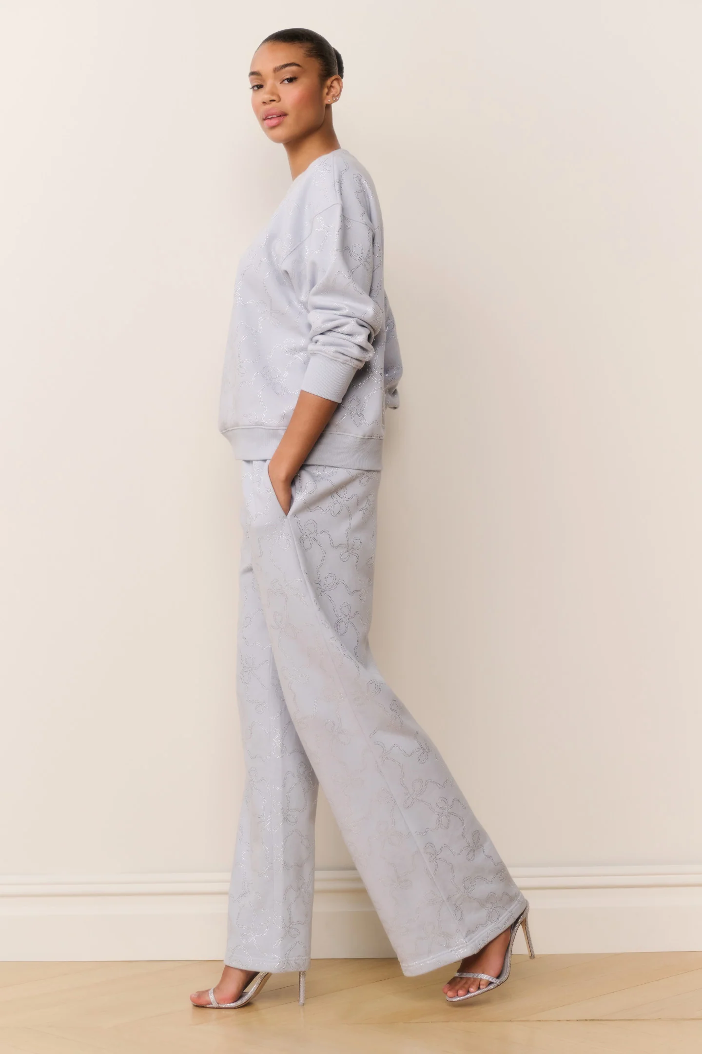 Karabeth Bow Embellished Fleece Pullover - Image 4