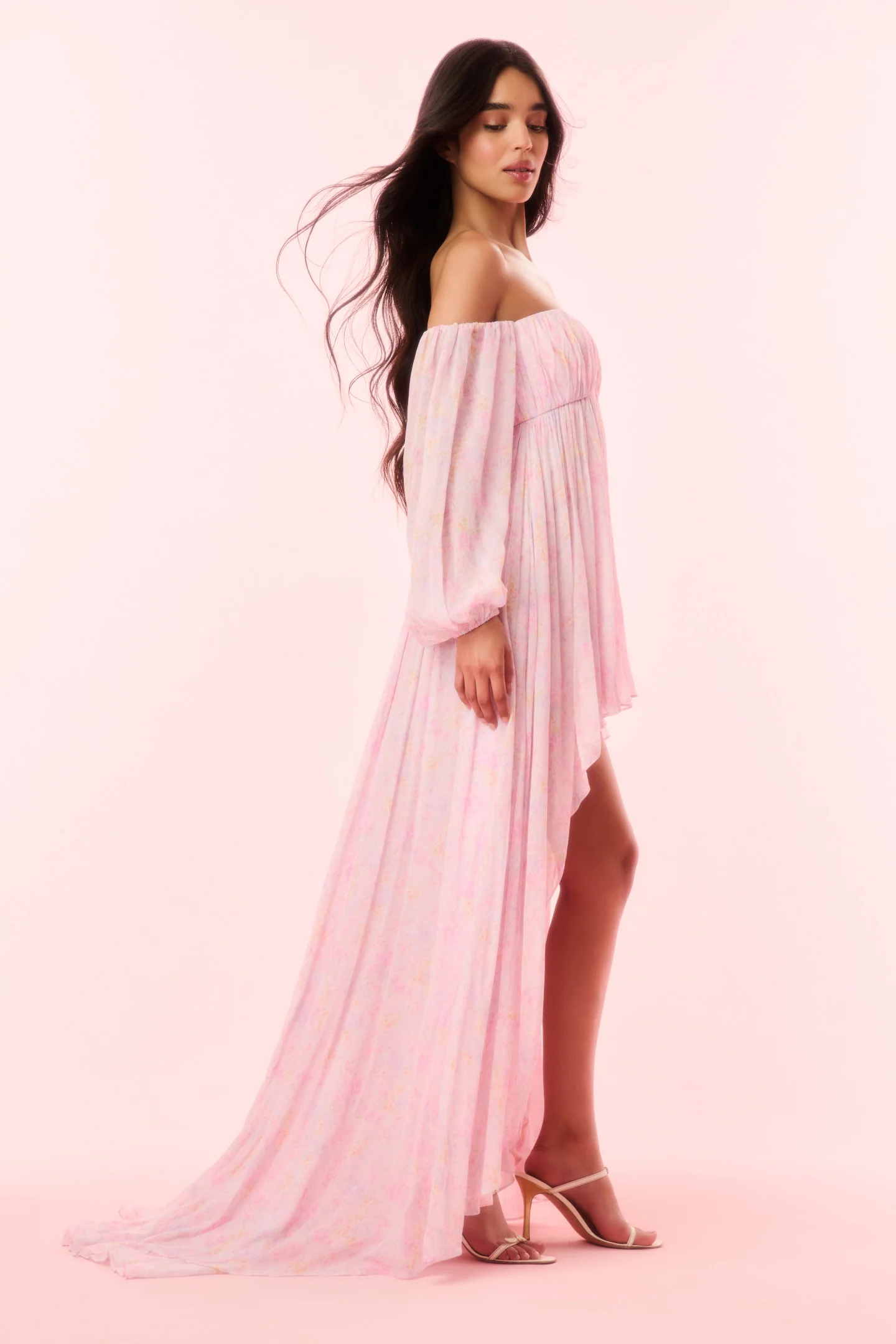 Kataline Floral High-Low Dress - Image 4