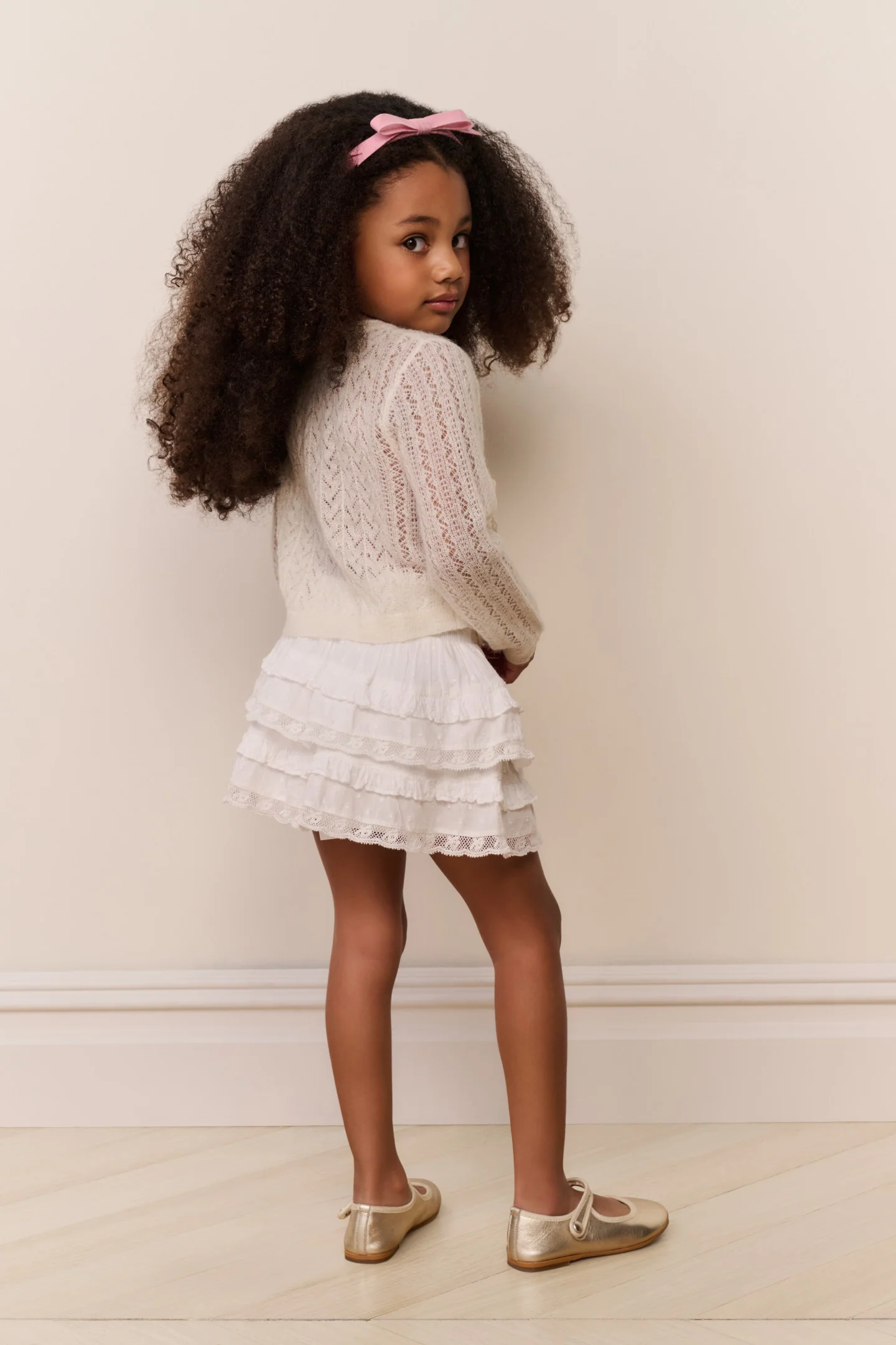 Little Girls Kena Alpaca-Wool Cardigan - Image 4