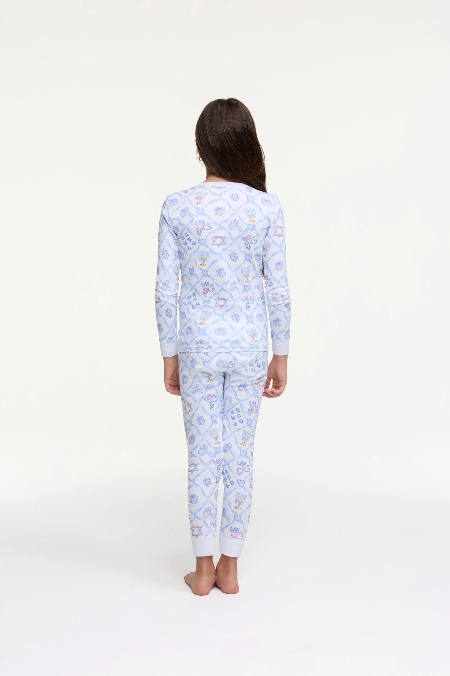 LoveShackFancy x Roller Rabbit Kids Starry Nights Lattice Pajamas - Image 5