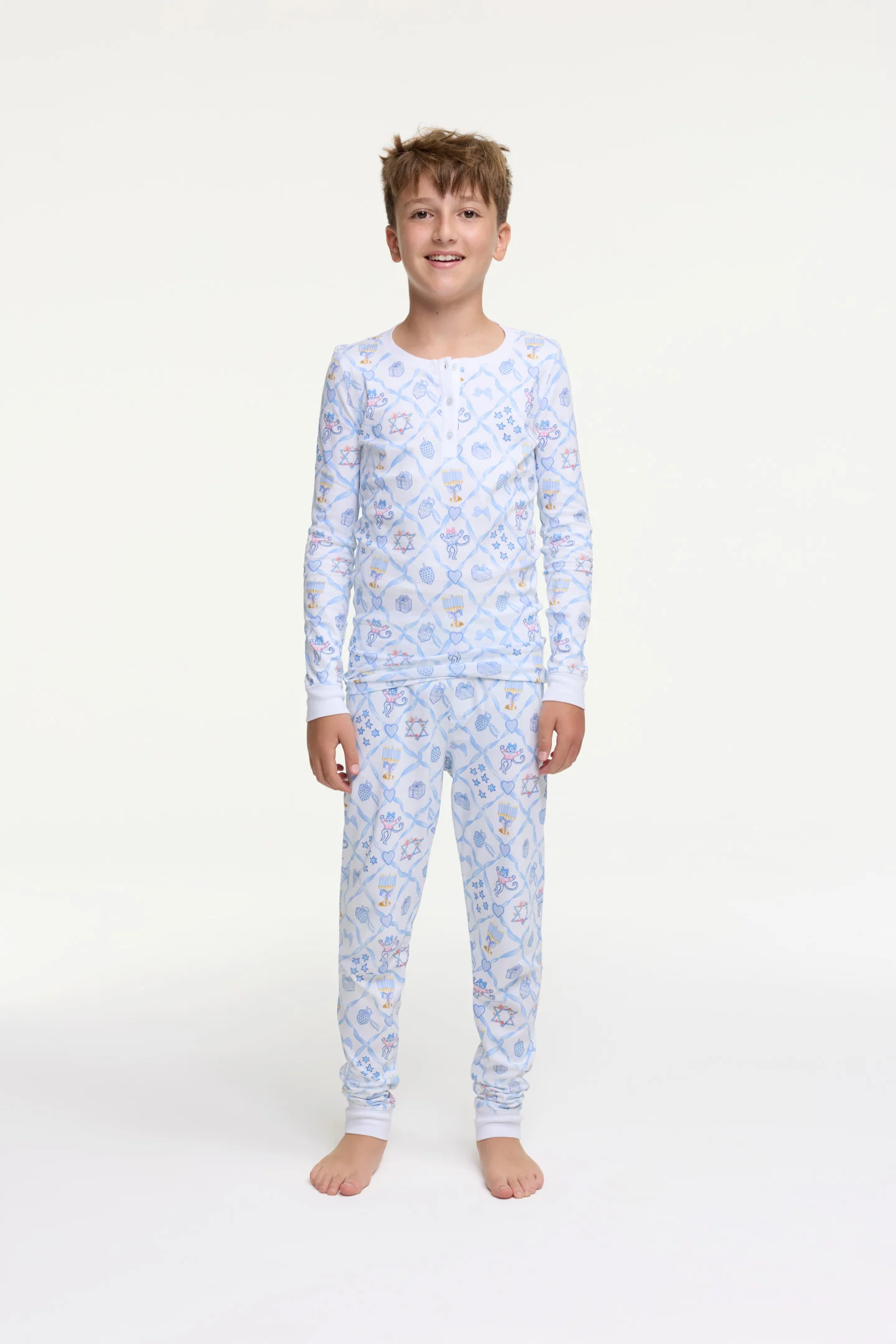 LoveShackFancy x Roller Rabbit Kids Starry Nights Lattice Pajamas - Image 6