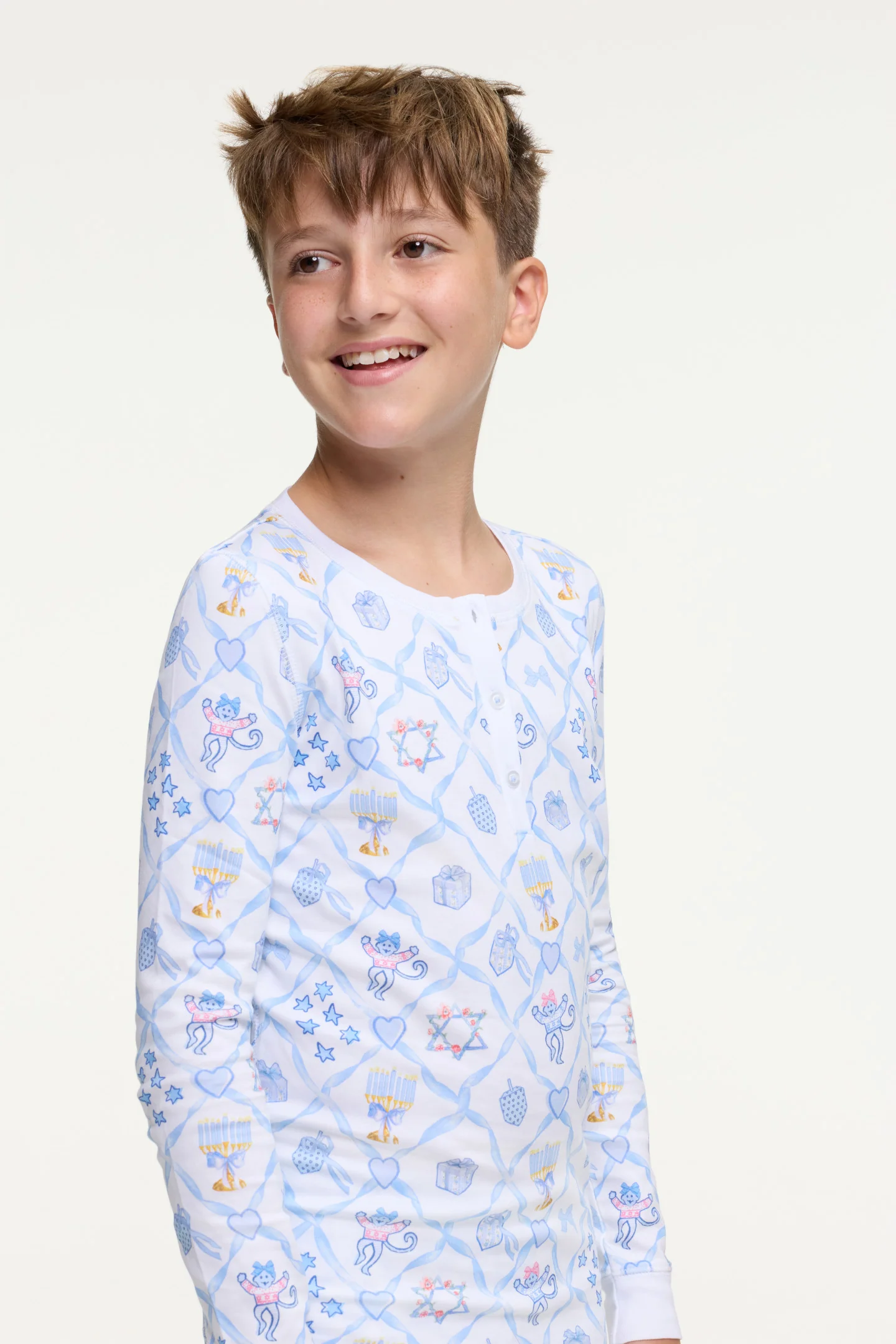 LoveShackFancy x Roller Rabbit Kids Starry Nights Lattice Pajamas - Image 8