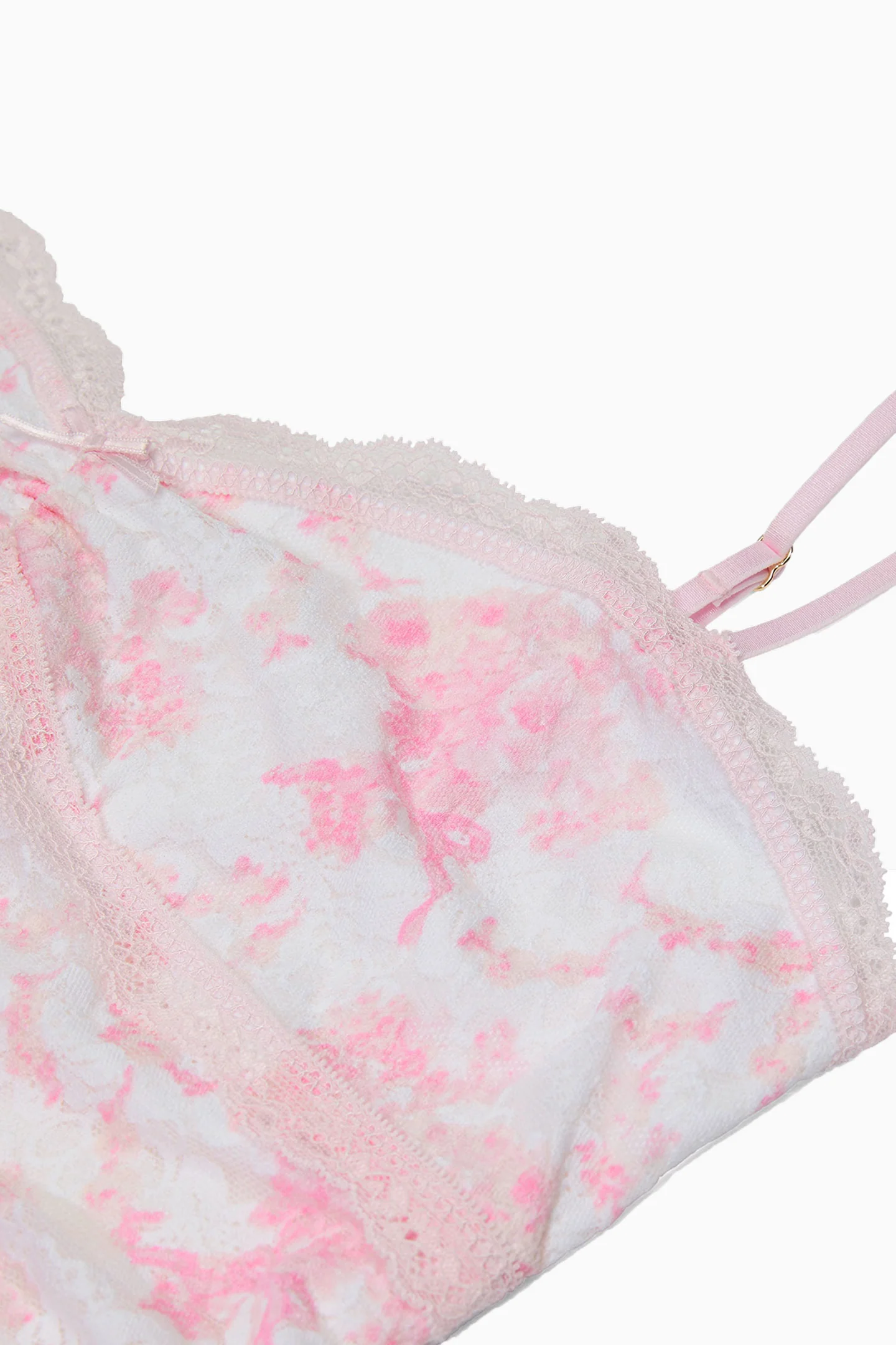 PINK x LoveShackFancy Strapless Lace Mini Dress - Image 7