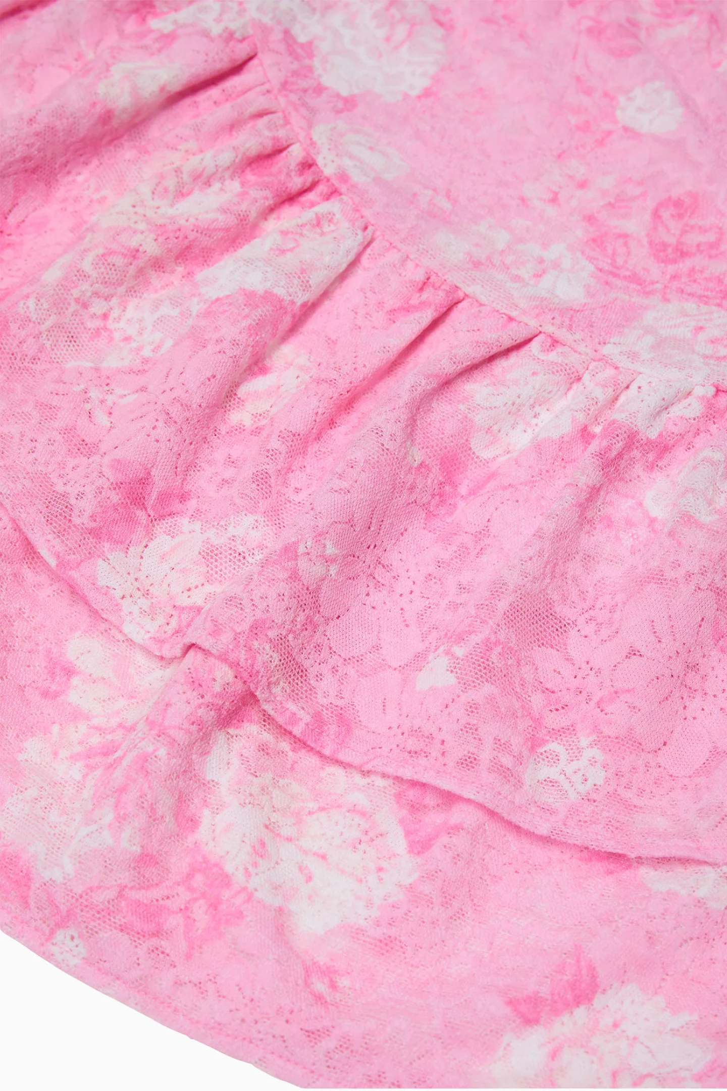 PINK x LoveShackFancy Strapless Lace Mini Dress - Image 13