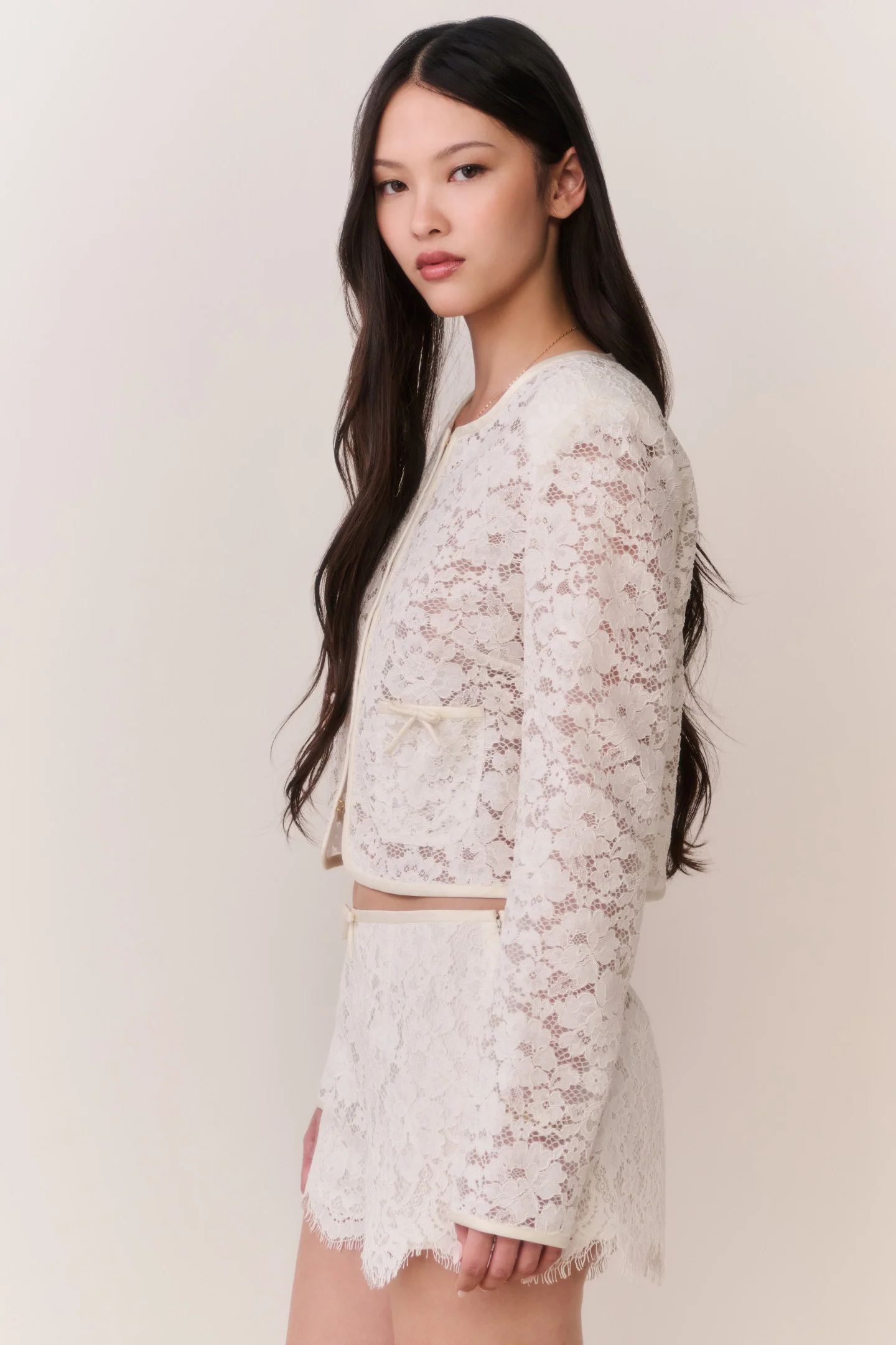 Lavendine Lace Mini Shorts - Image 3