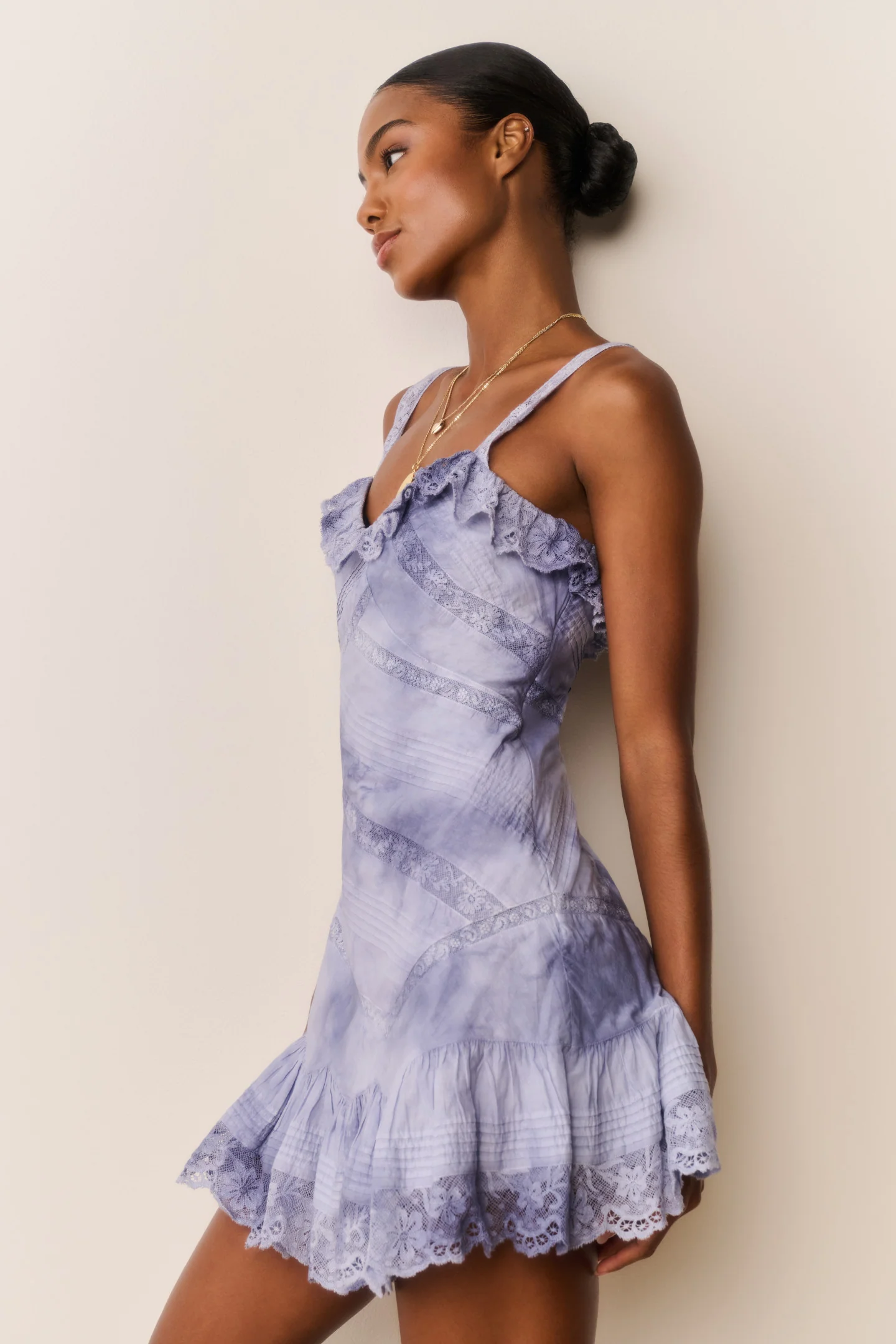 Lavine Hand-Dyed Cotton Mini Dress - Image 3