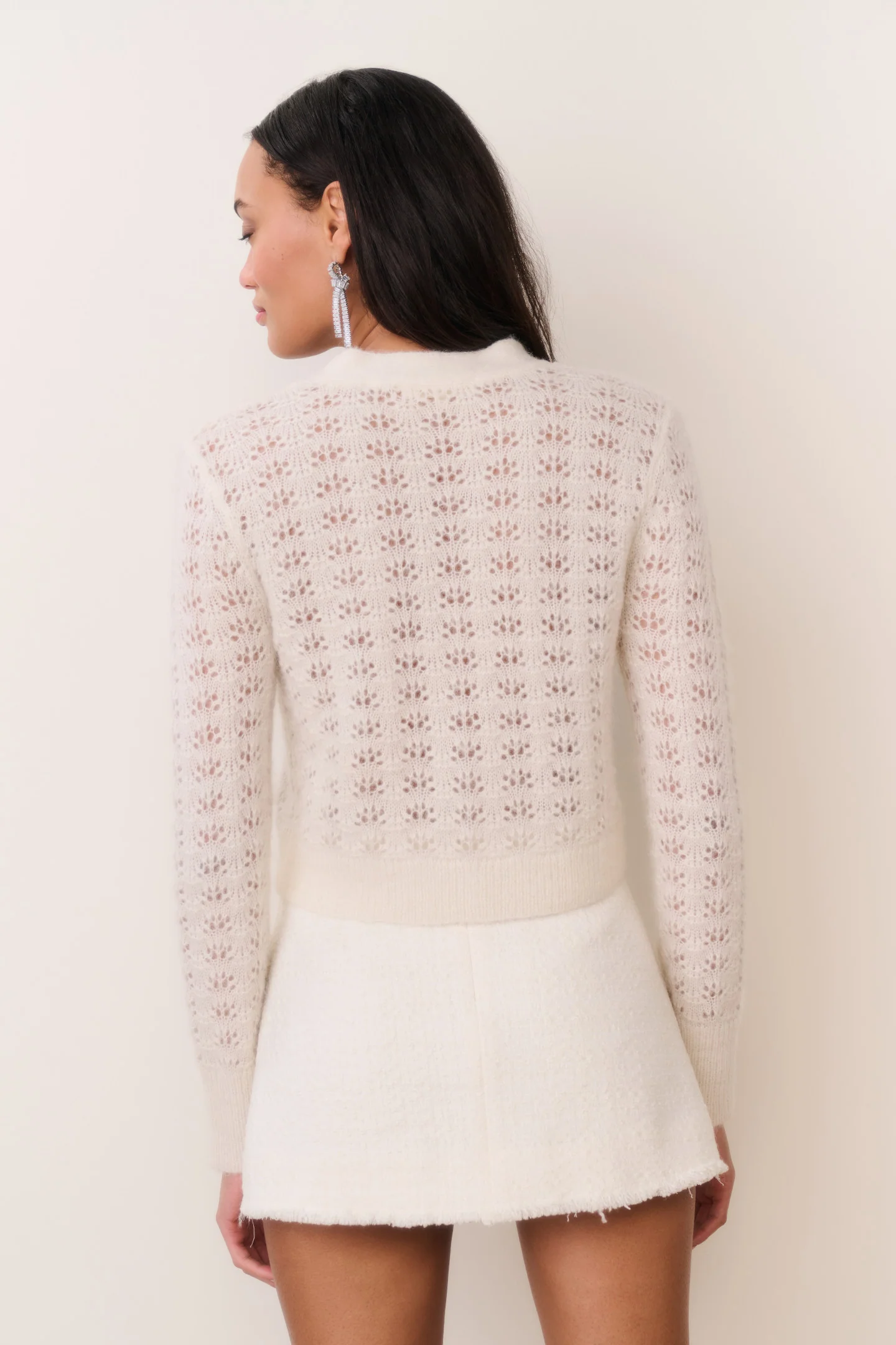Lilly Alpaca-Blend Bow Cardigan - Image 3