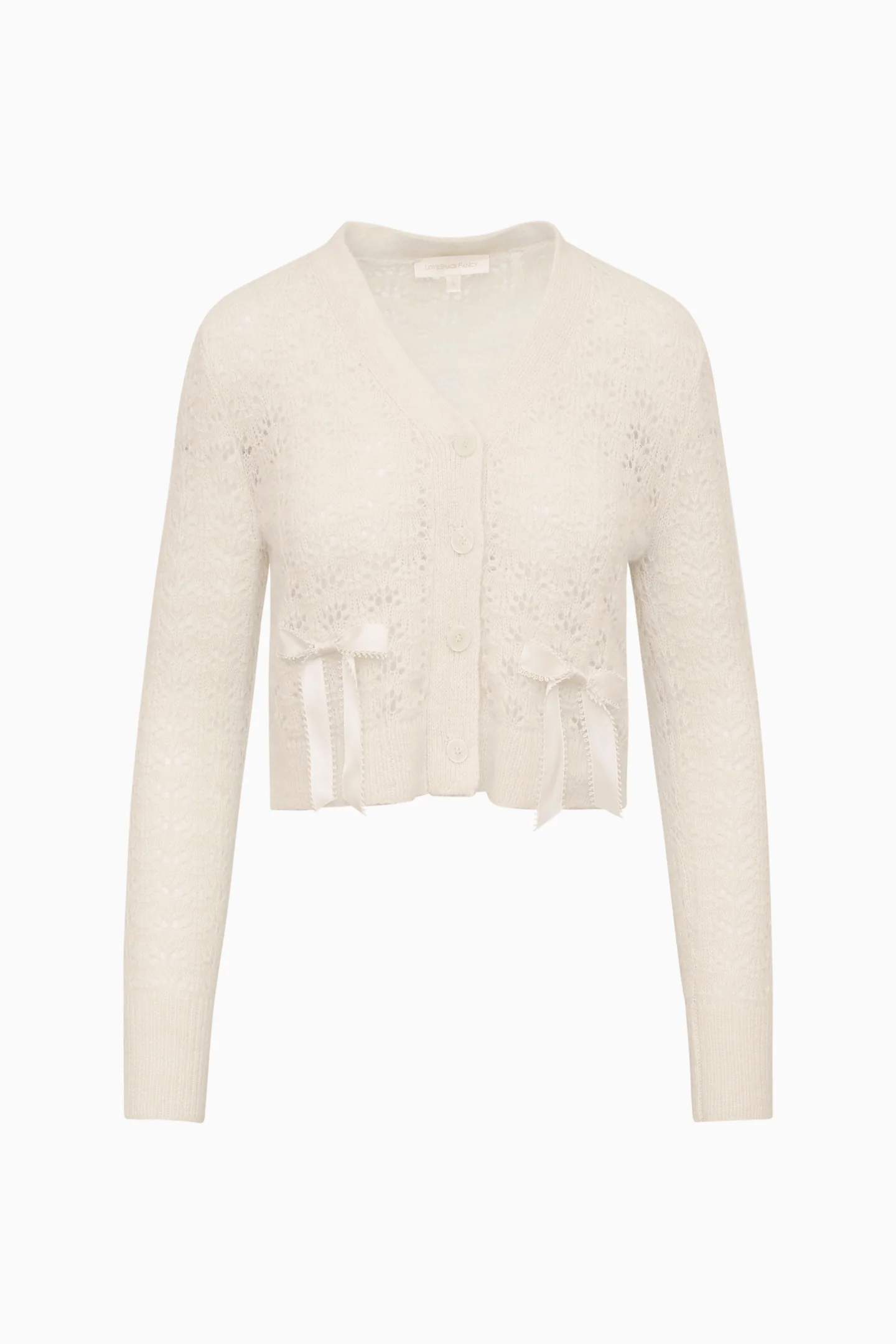 Lilly Alpaca-Blend Bow Cardigan - Image 4
