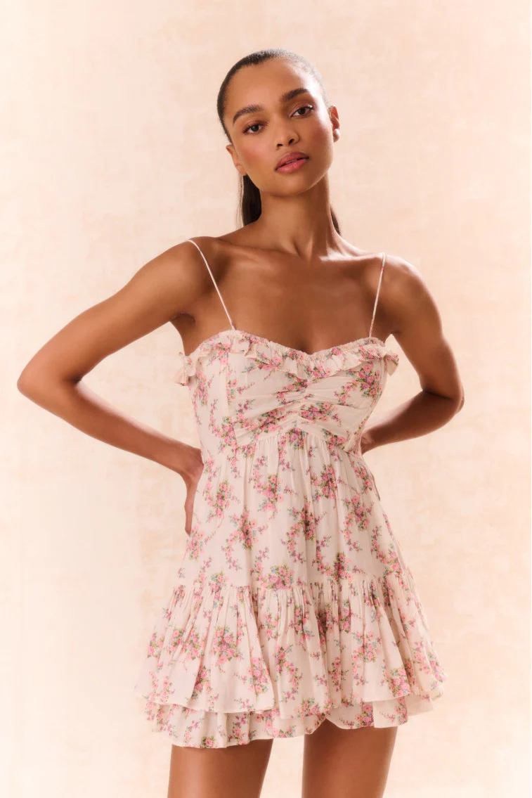 Linny Floral Mini Dress - Image 2