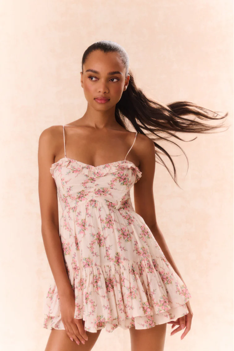 Linny Floral Mini Dress - Image 6