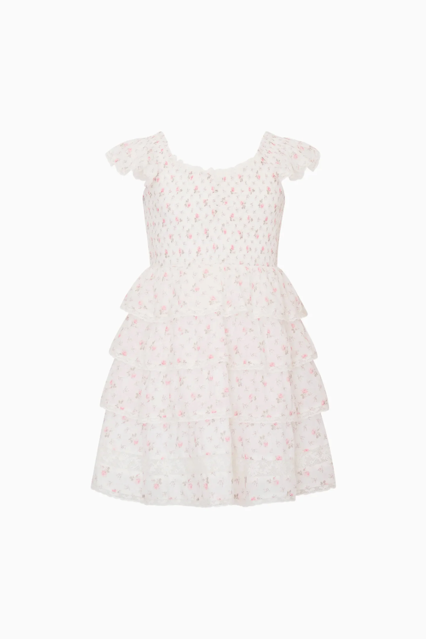 Tween Linoette Floral Cotton Dress - Image 5