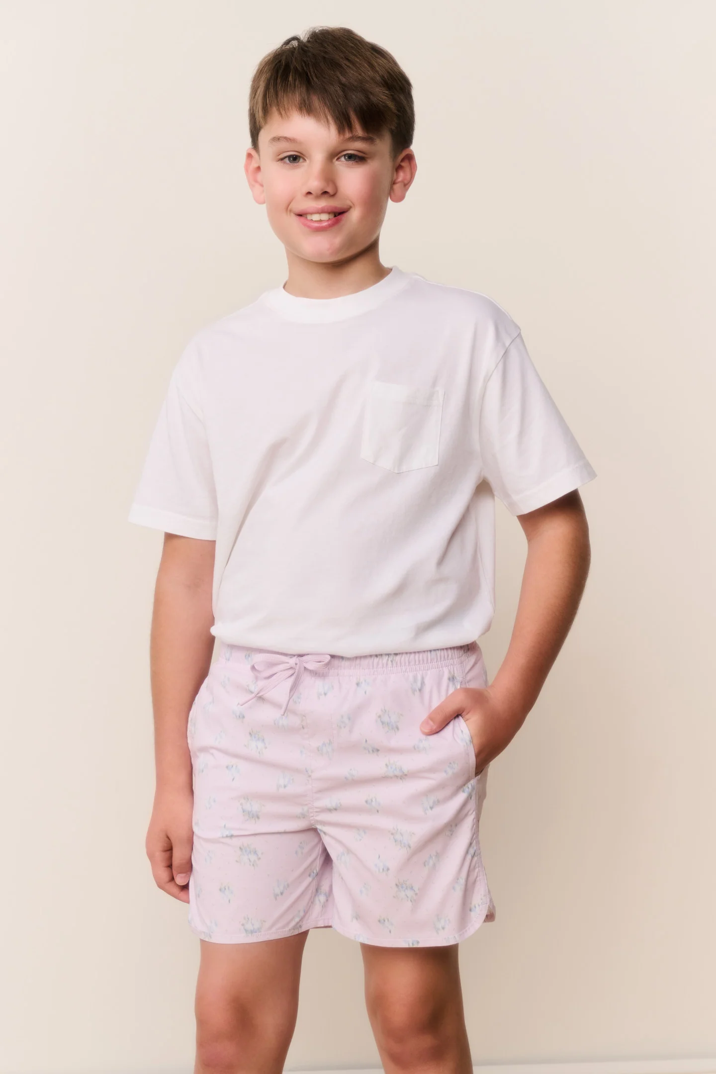 Boys Floral Swim Shorts - Image 3