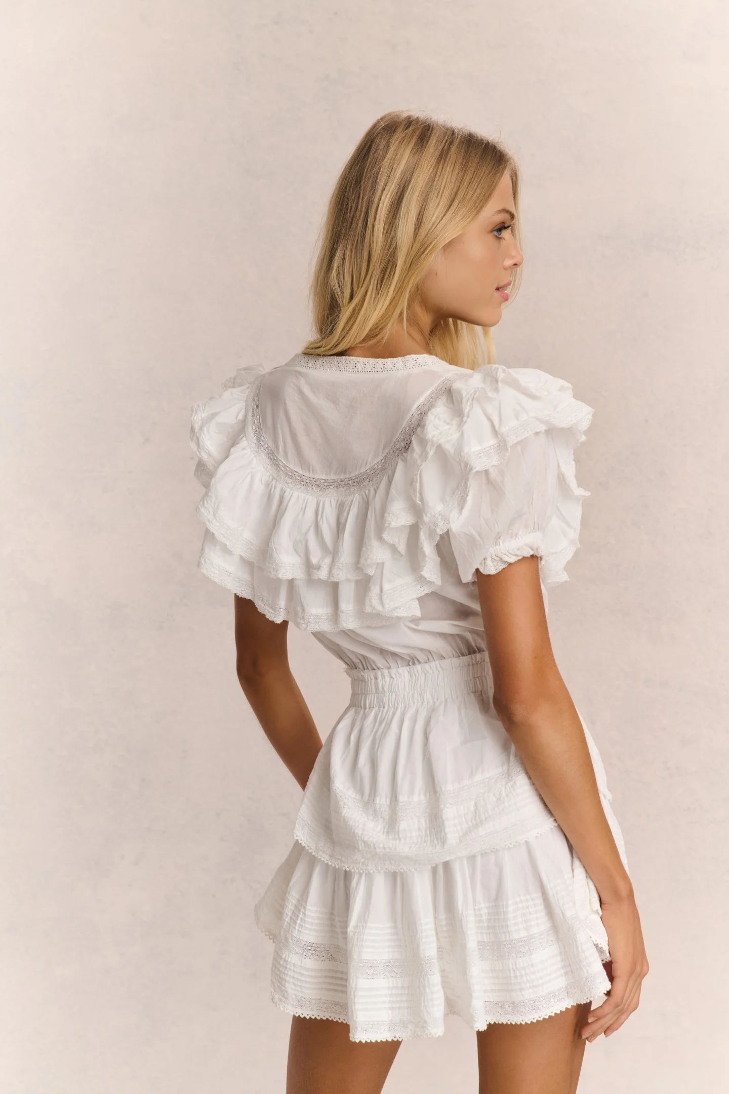 Liv Cotton Ruffled Heritage Dress - Image 6