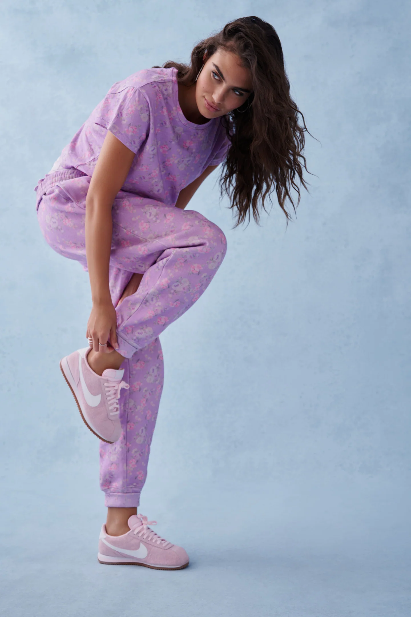 Lolana Floral Cotton Sweatpants - Image 6