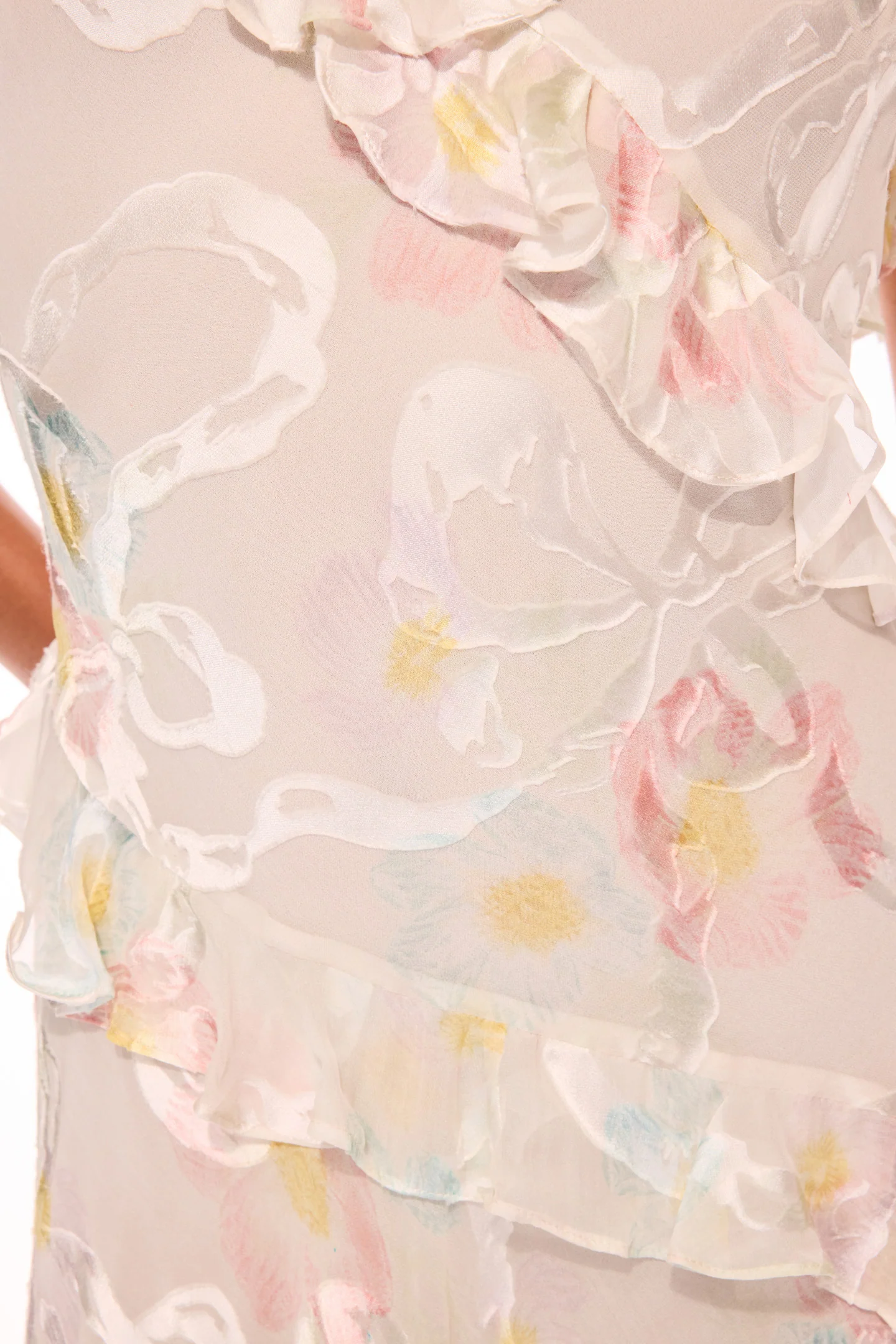 Lomina Pastel Ruffle Mini Dress - Image 3