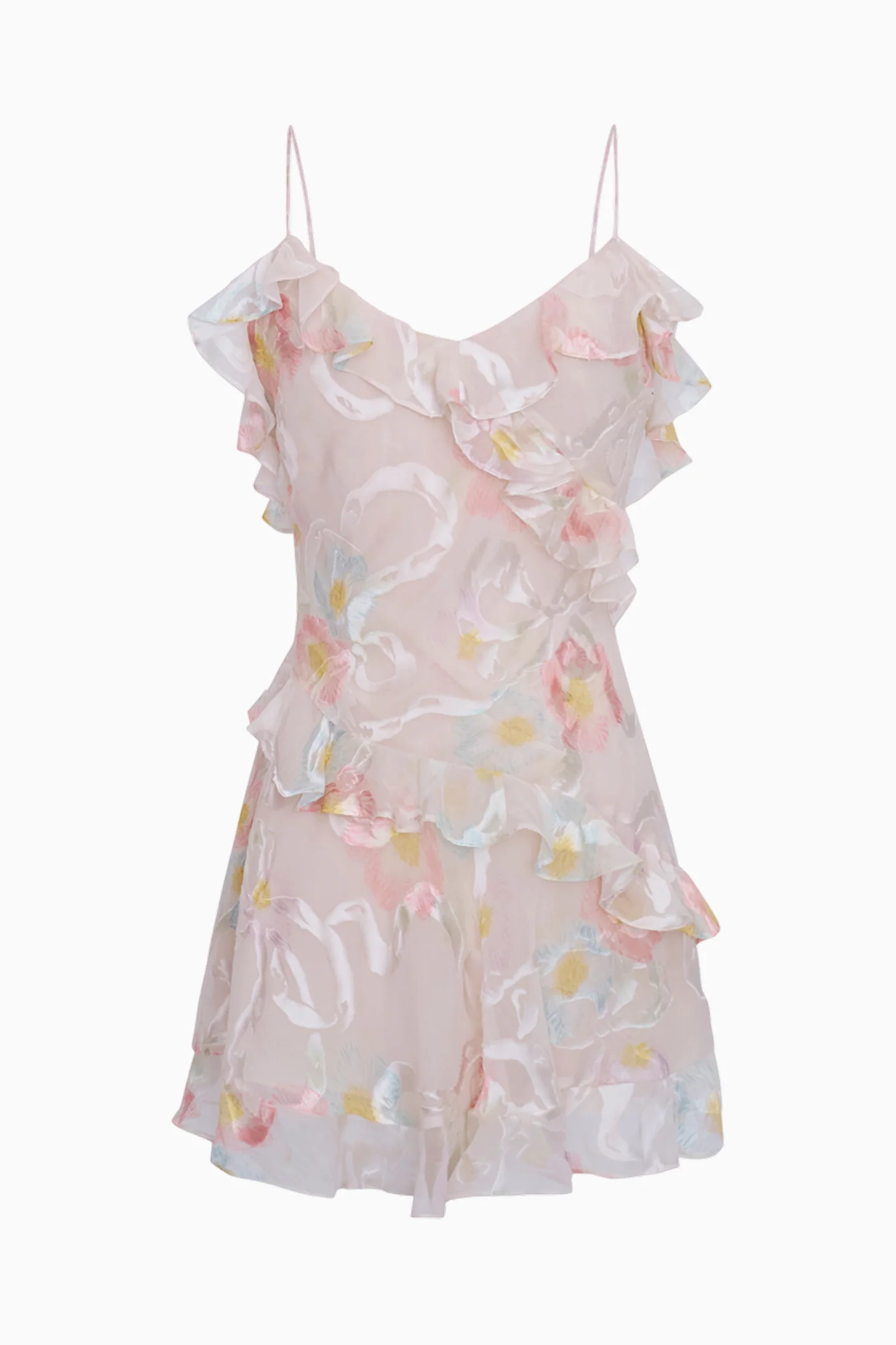 Lomina Pastel Ruffle Mini Dress - Image 6